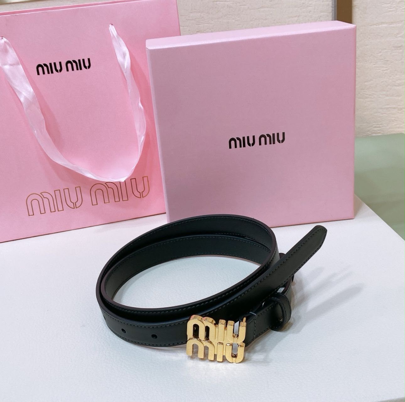 Miu Miu Leather Belt - Image 3