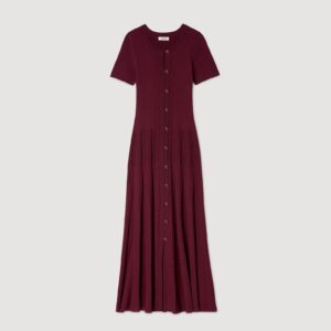 Sandro Milla Knit Maxi Dress