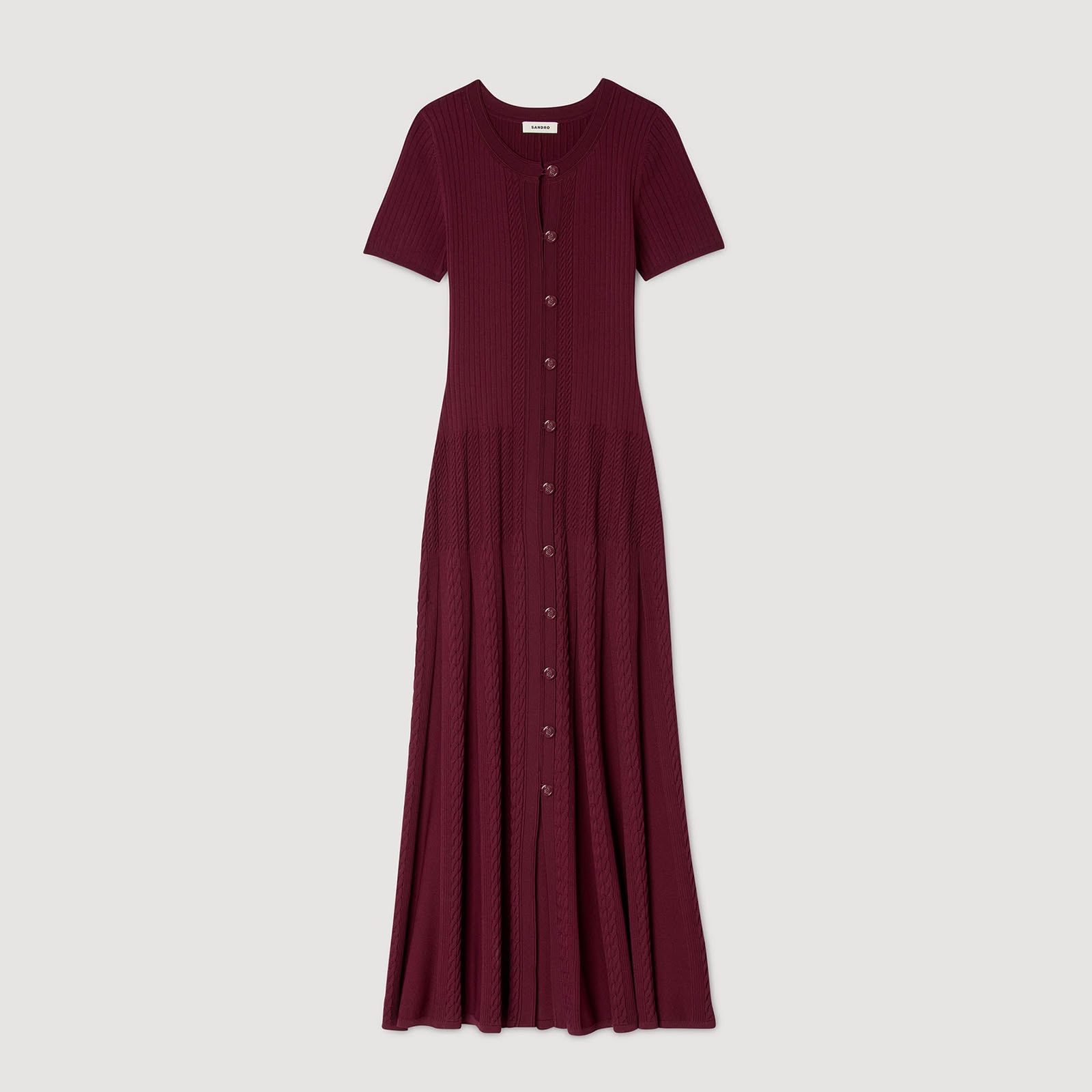 Sandro Milla Knit Maxi Dress