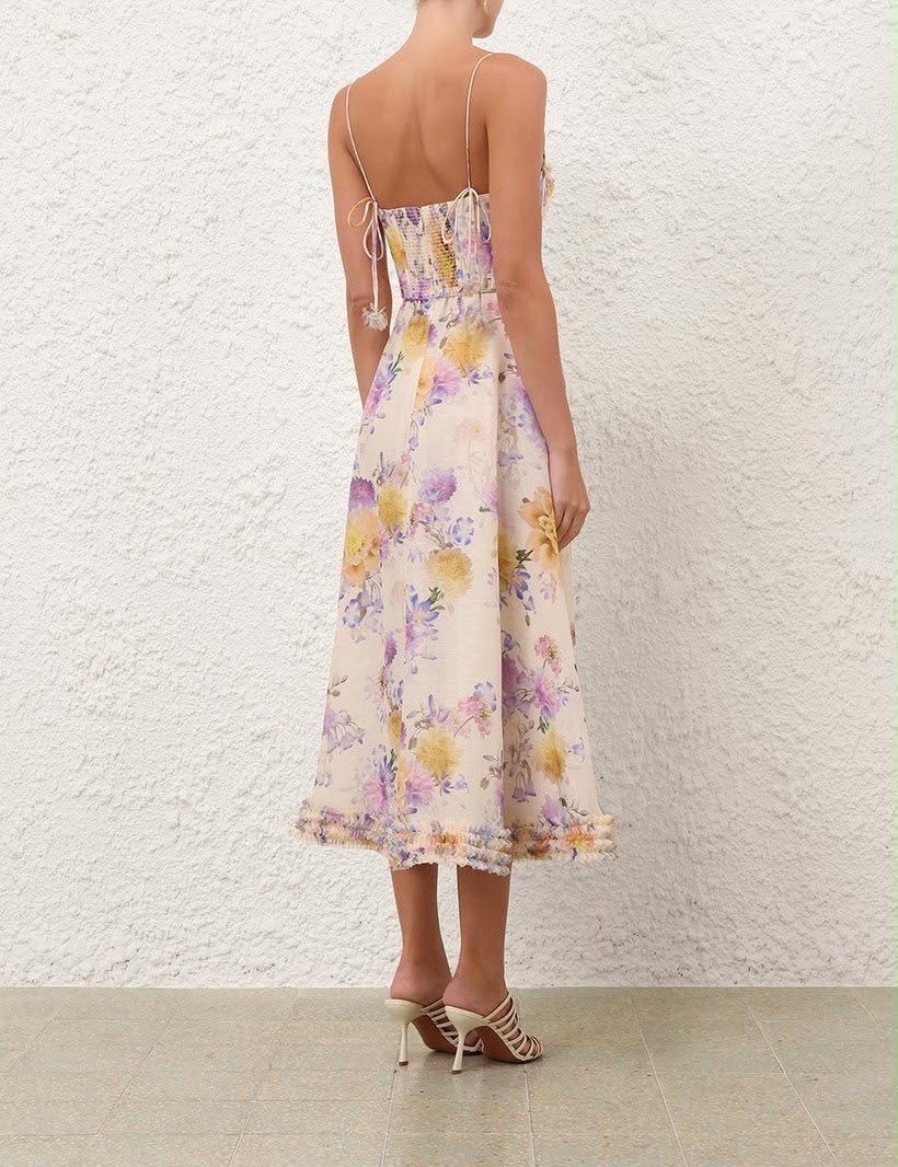 Zimmermann Luna Ruffle Midi Dress - Image 2