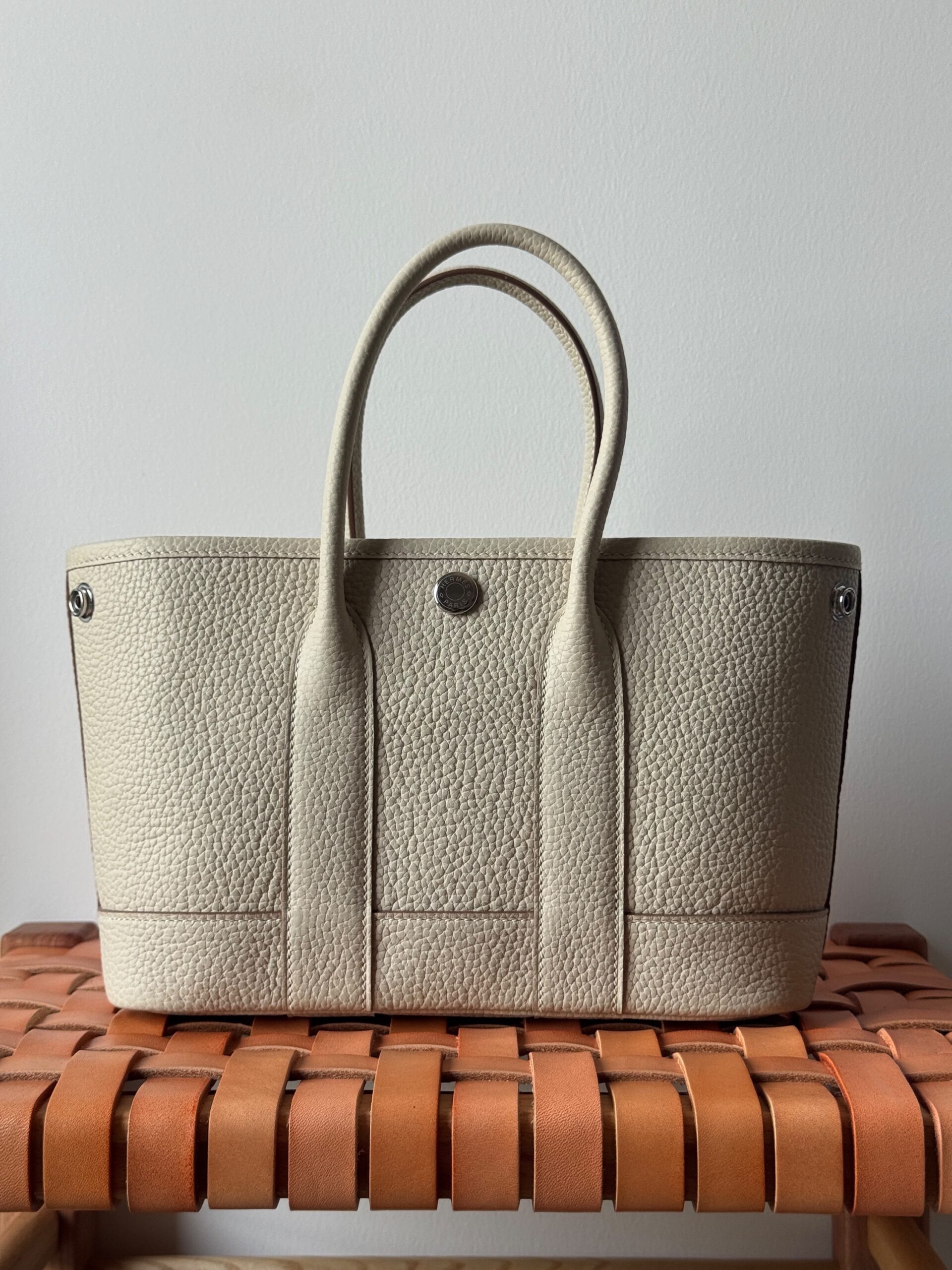 Hermès Garden Party 23 Cm Negonda Leather With Silver-Tone Hardware - Image 12