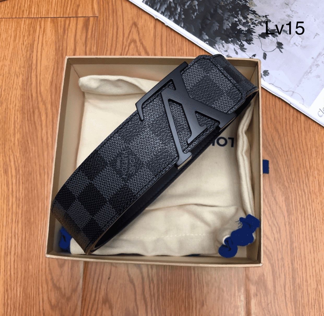 Louis Vuitton Belt Features The Iconic Damier