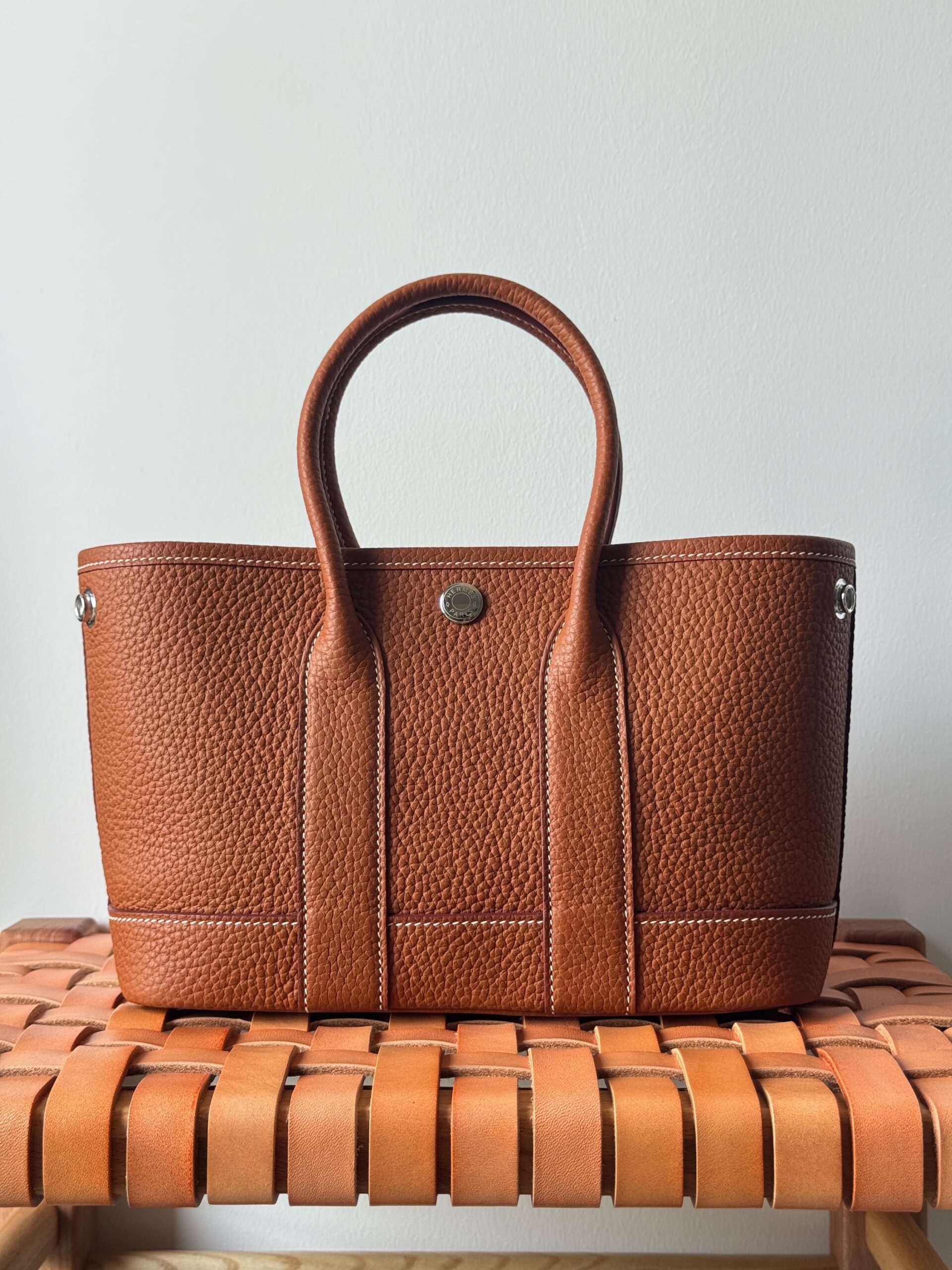 Hermès Garden Party 23 Cm Negonda Leather With Silver-Tone Hardware - Image 3