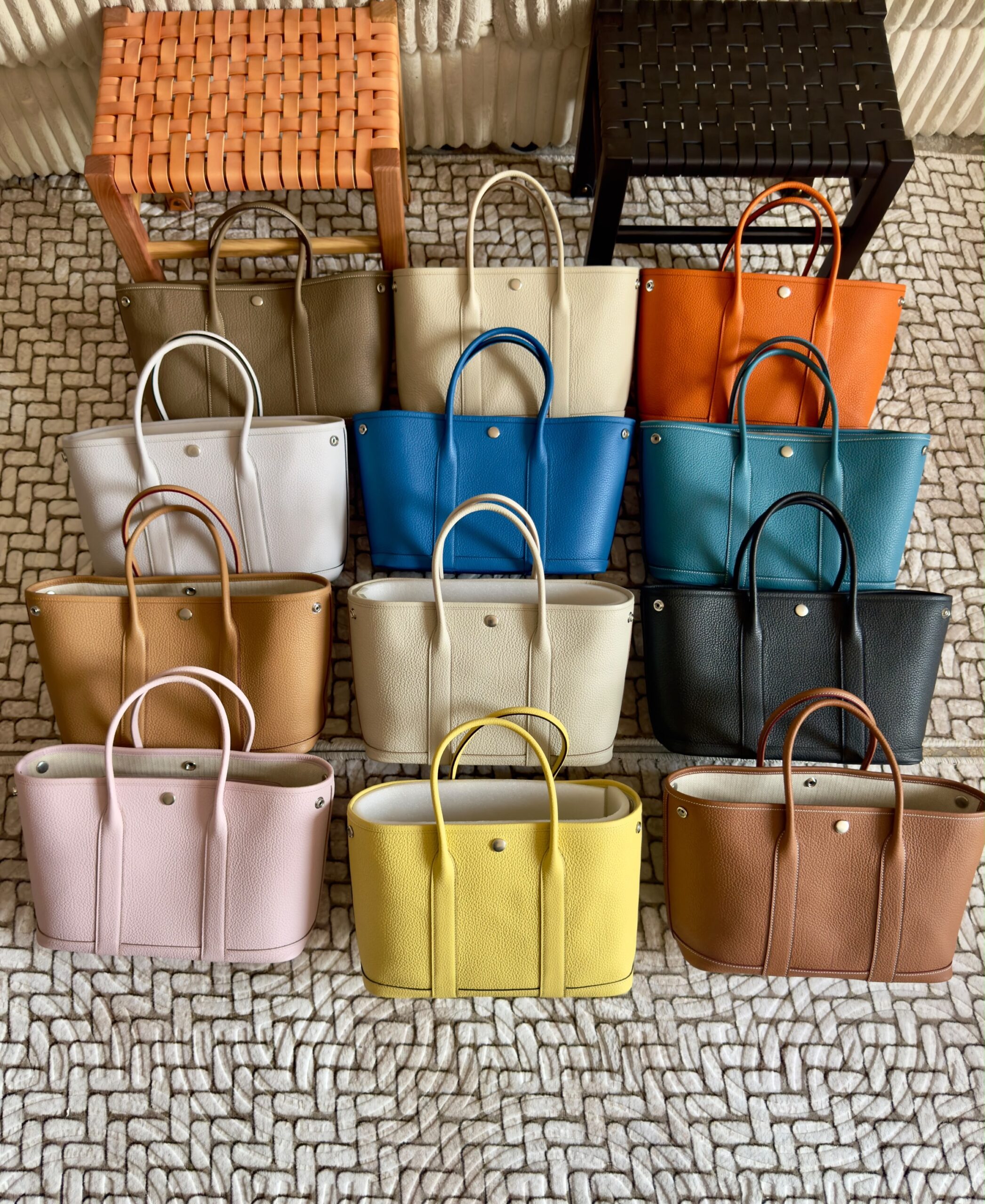 Hermès Garden Party 30 Tote Textured Negonda Calfskin Leather - Image 14