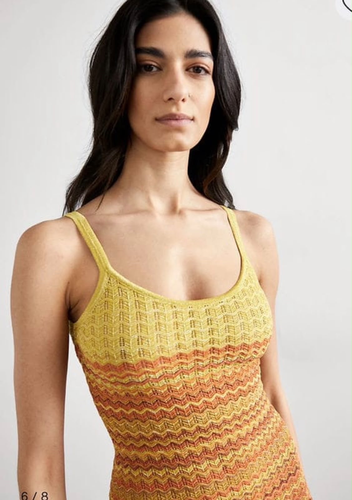 Daphné Contrast-Color knitted Midi Dress - Image 6