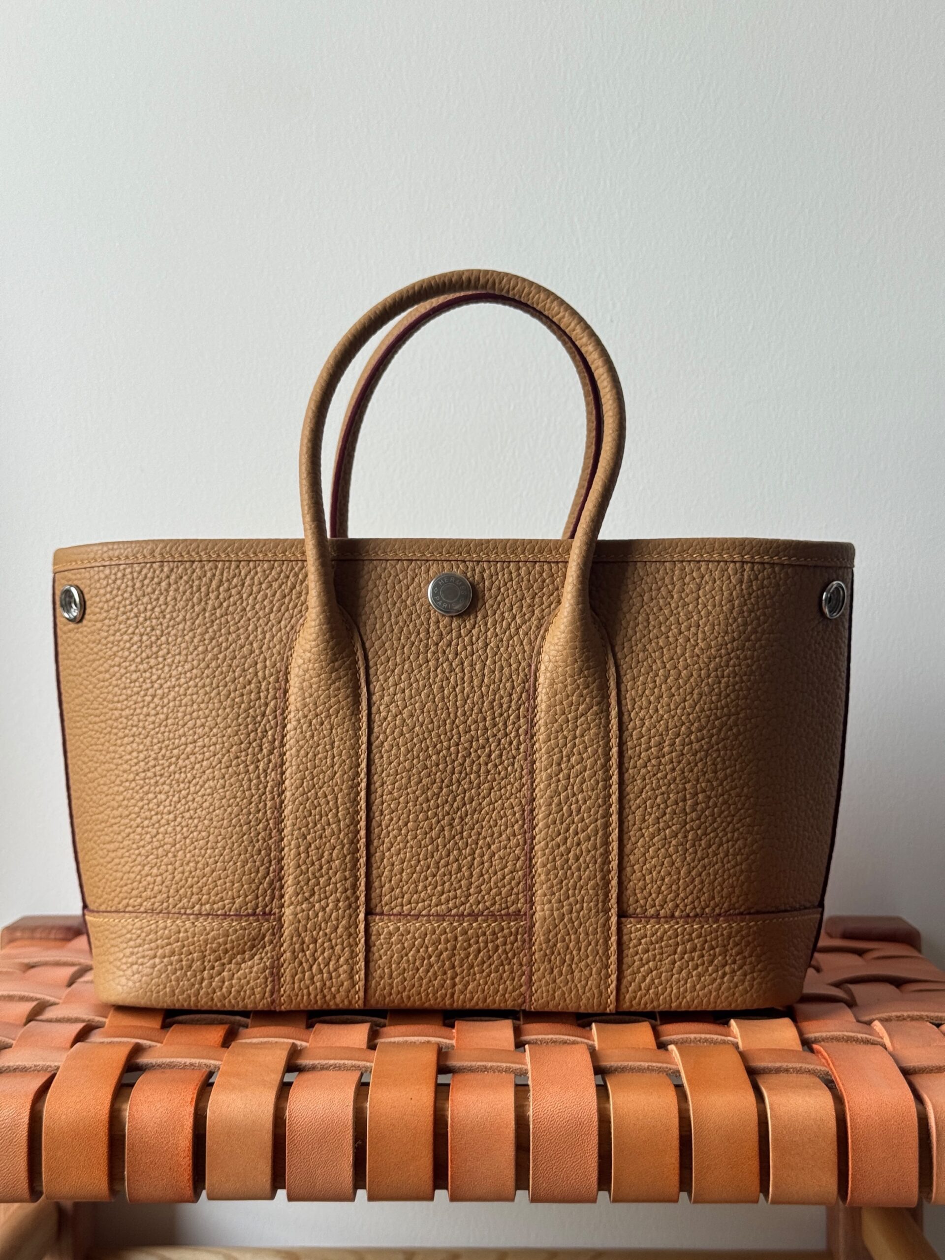 Hermès Garden Party 23 Cm Negonda Leather With Silver-Tone Hardware - Image 6