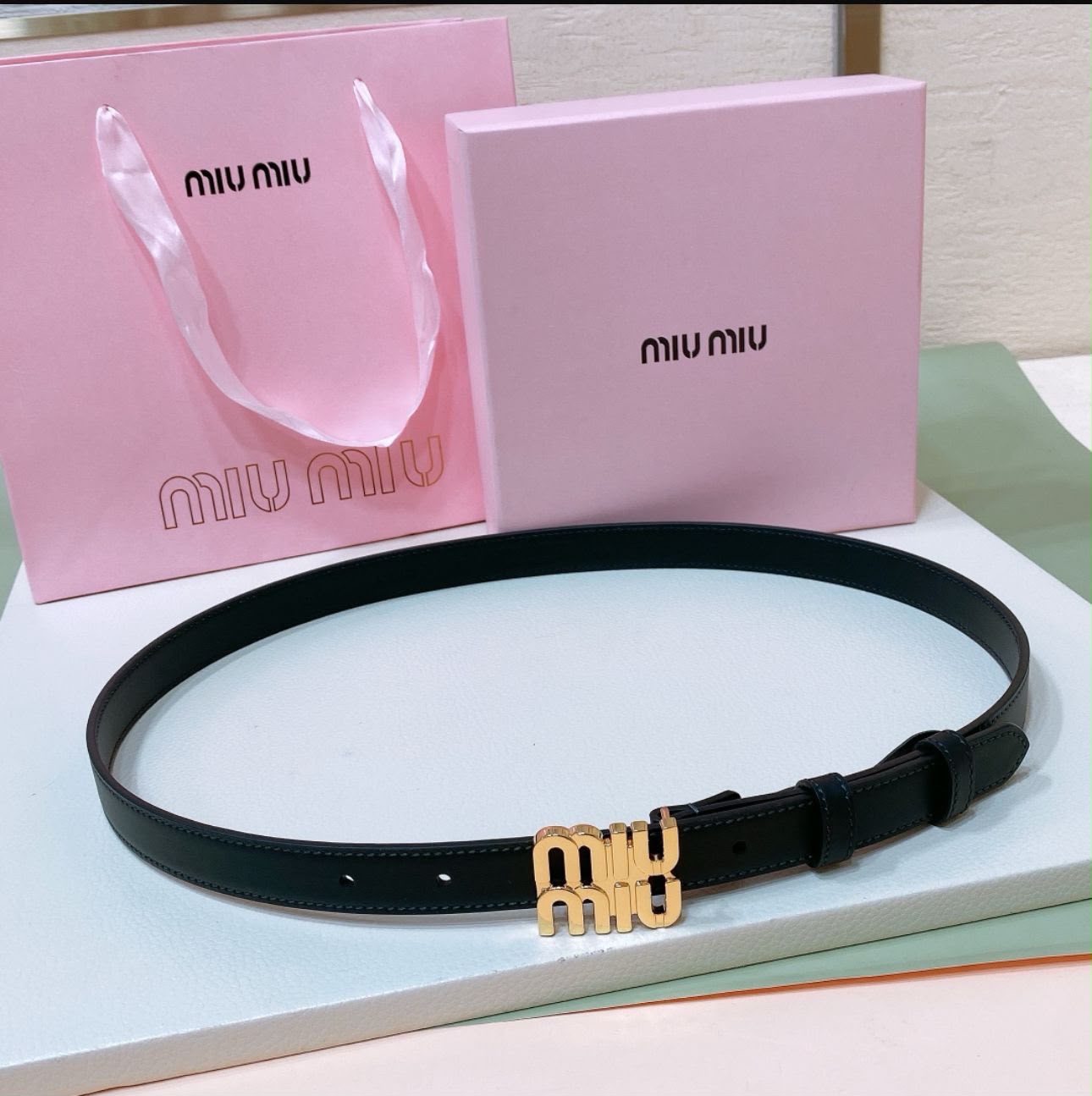 Miu Miu Leather Belt - Image 4