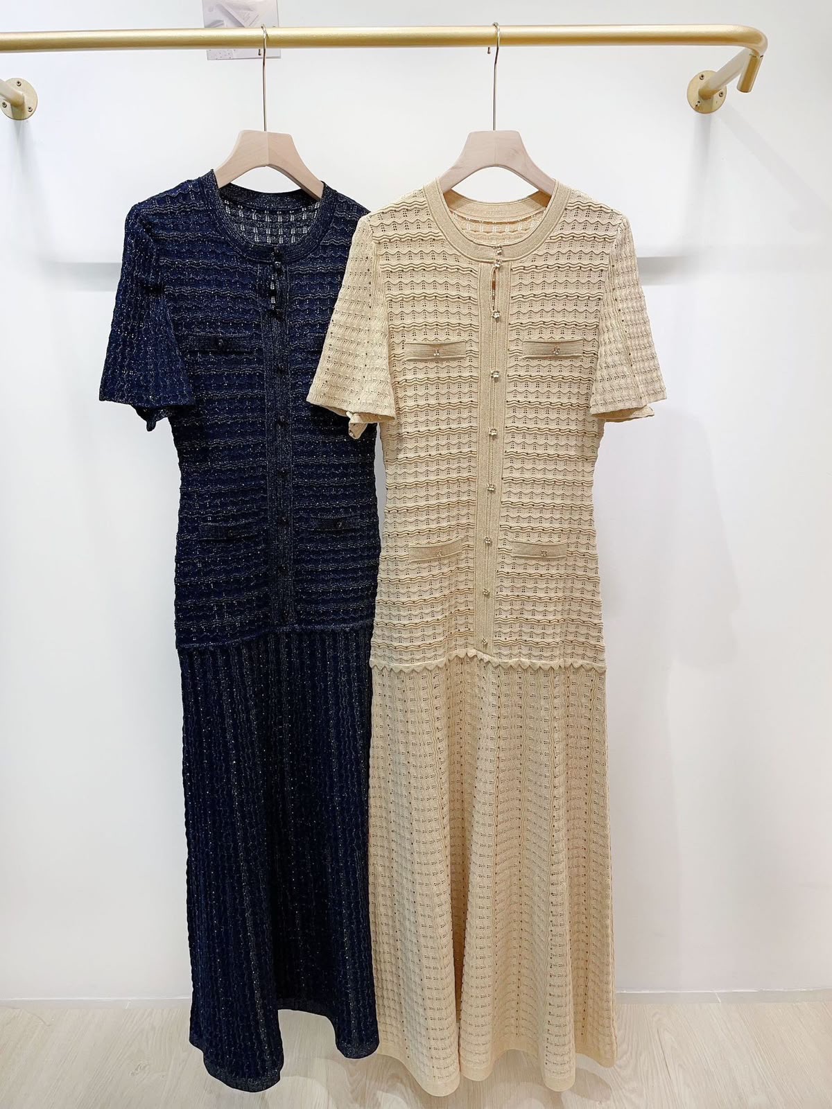 SANDRO Maxi Textured-Knit Dress - Image 4