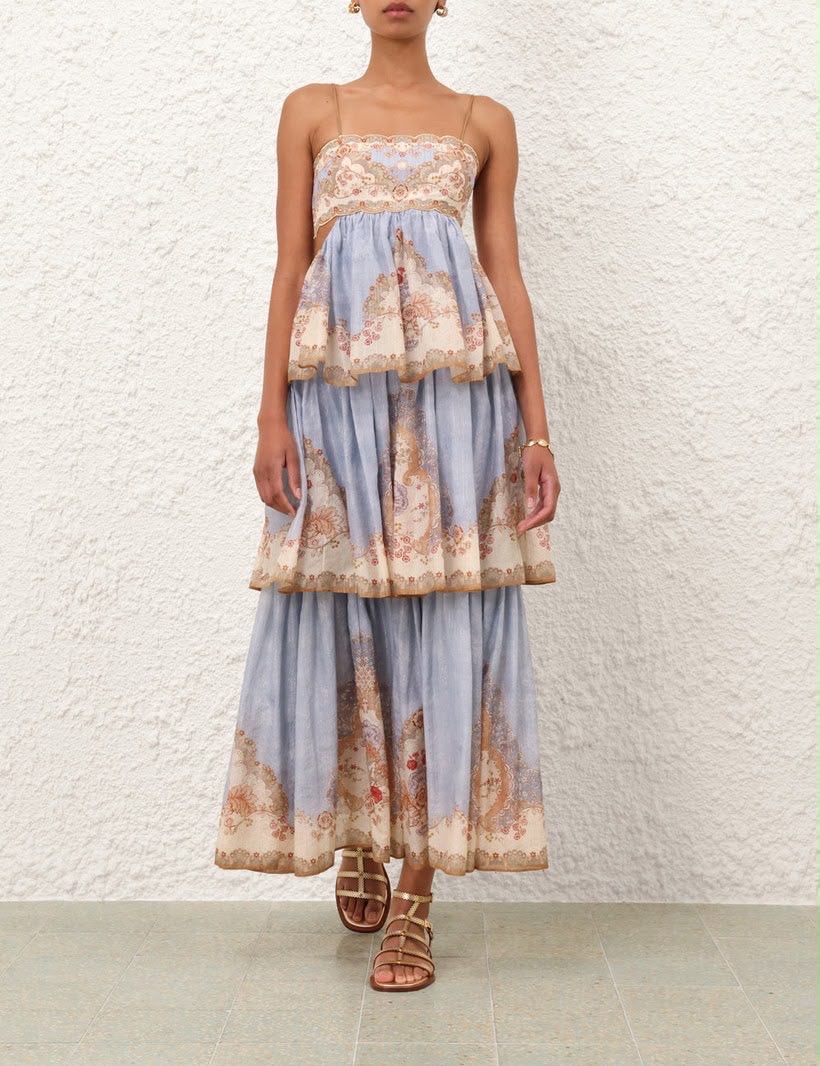 Zimmermann Daylight Tiered Maxi Dress