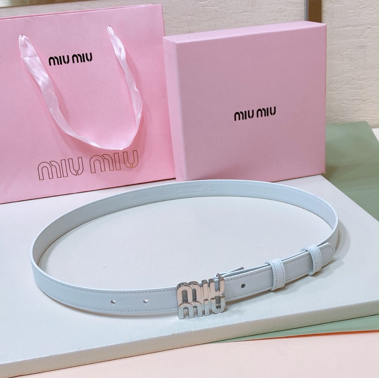 Miu Miu Leather Belt - Image 7