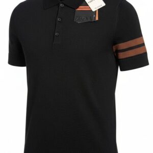 Zegna Polo Neck Cotton T-shirt