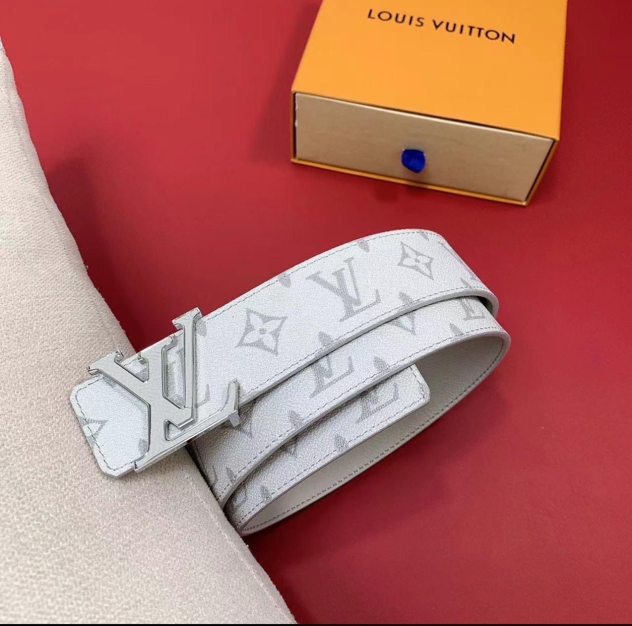 Louis Vuitton White Monogram Canvas Belt