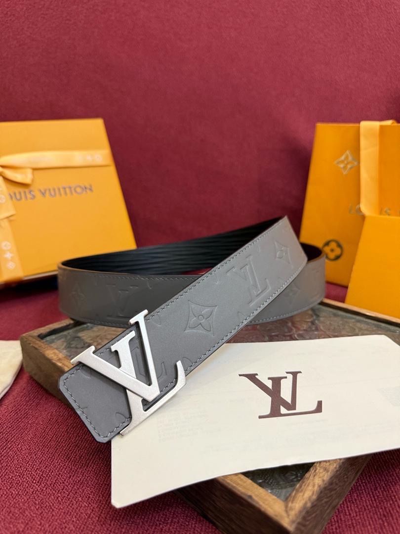 Louis Vuitton LV Shadow Reversible Belt Features Embossed Monogram Leather - Image 3