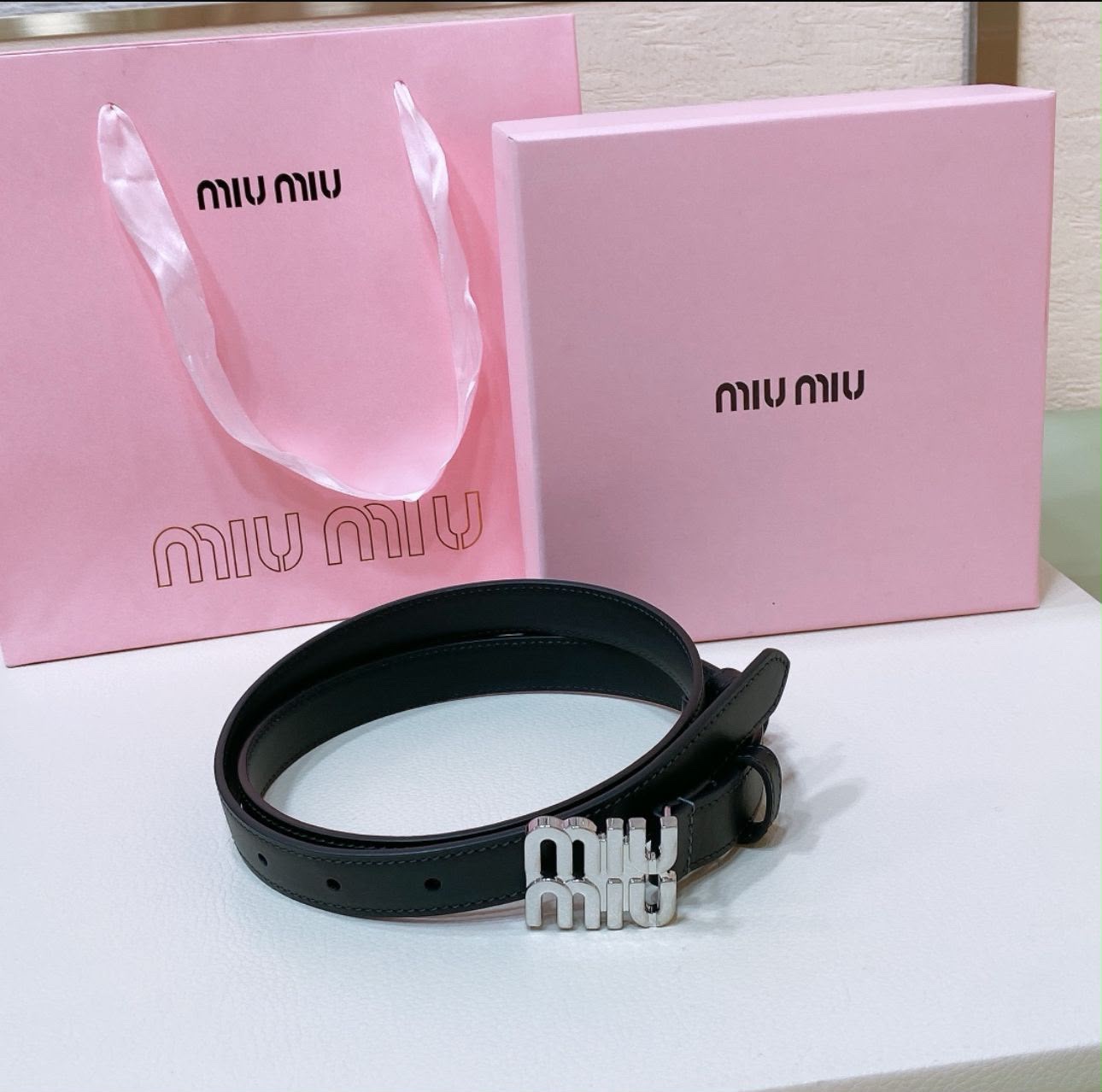 Miu Miu Leather Belt - Image 5