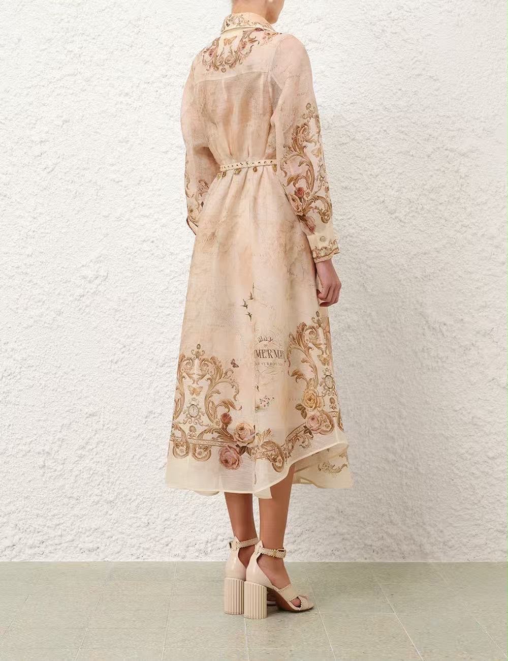 Zimmermann Memento Floral-Print Buttoned Midi Dress - Image 2