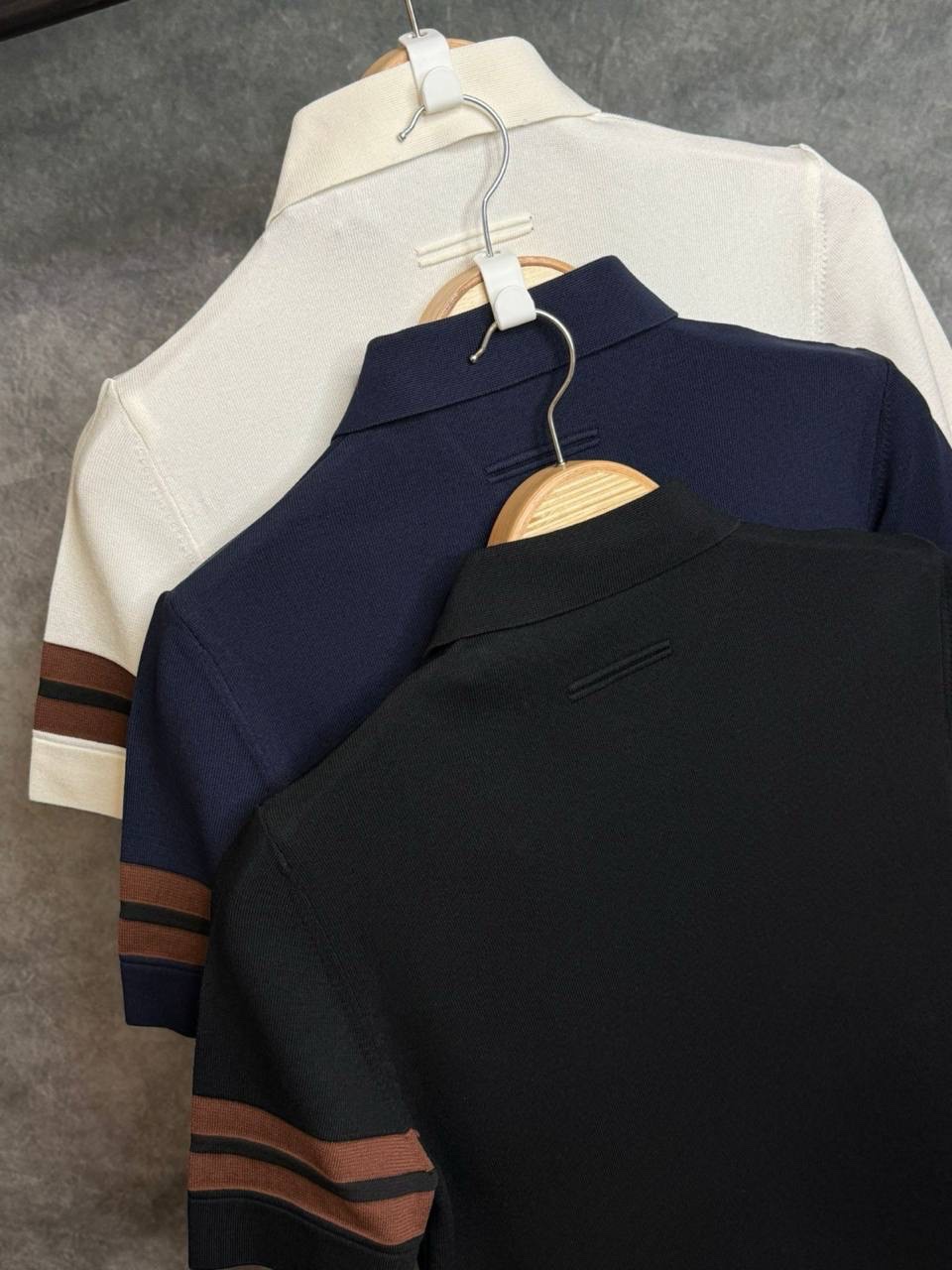 Zegna Polo Neck Cotton T-shirt - Image 5