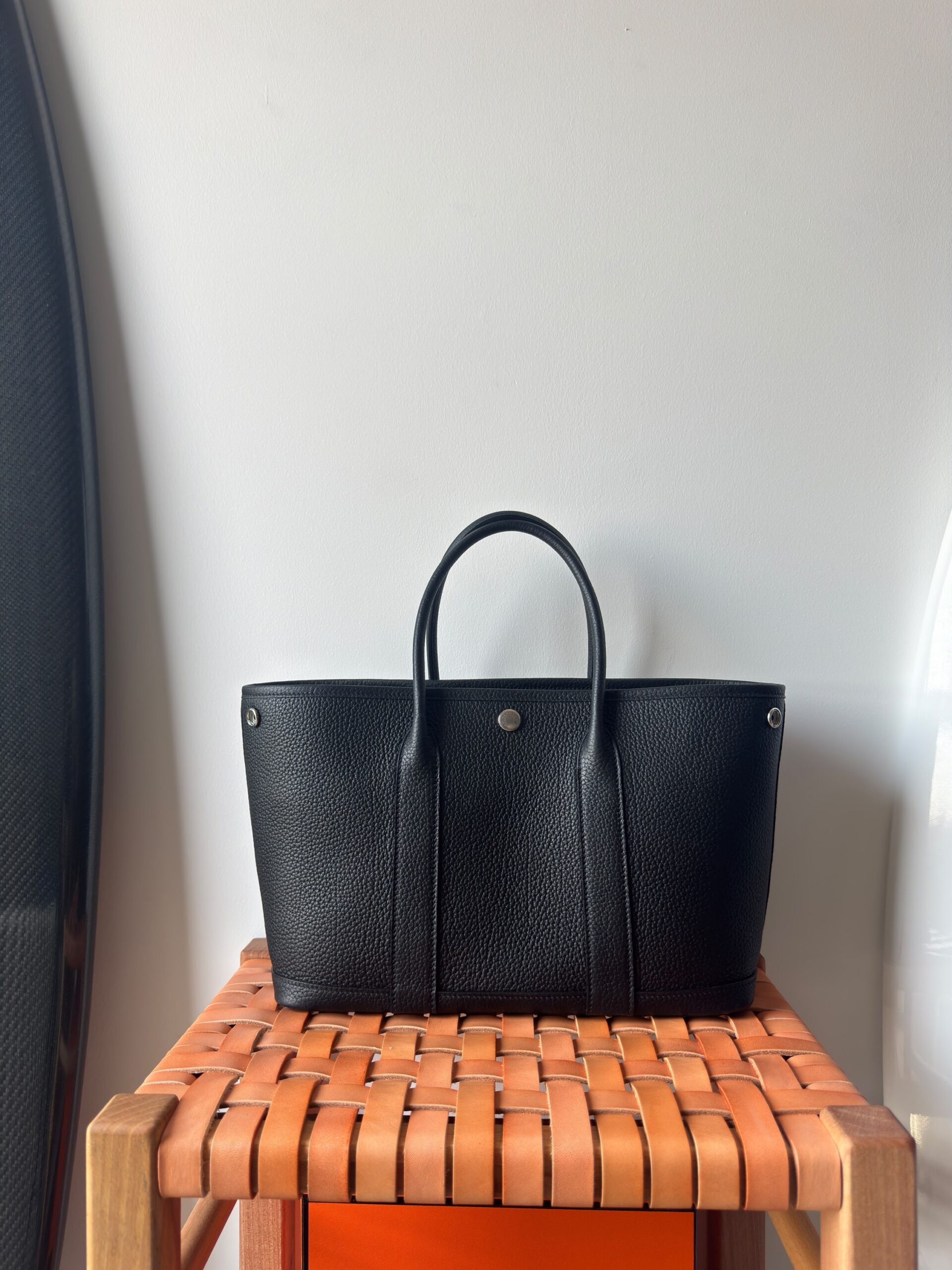 Hermès Garden Party 30 Tote Textured Negonda Calfskin Leather - Image 6