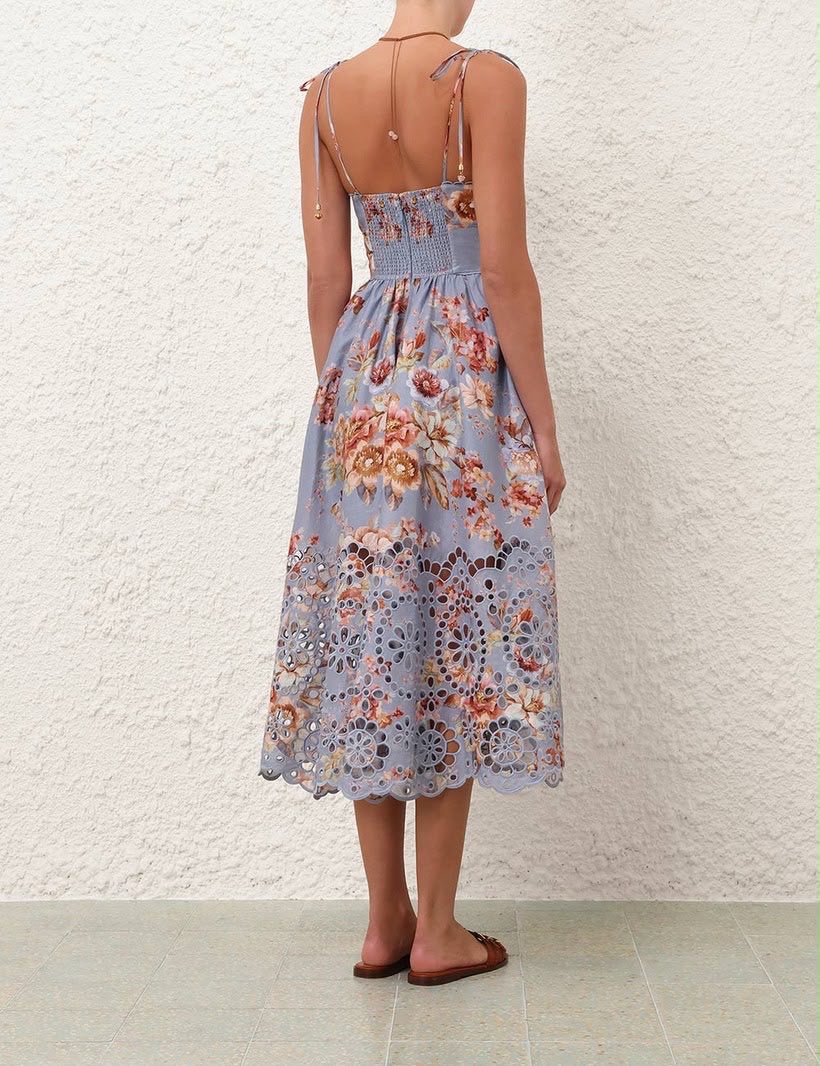Zimmermann Aster Corset Midi Dress - Image 2