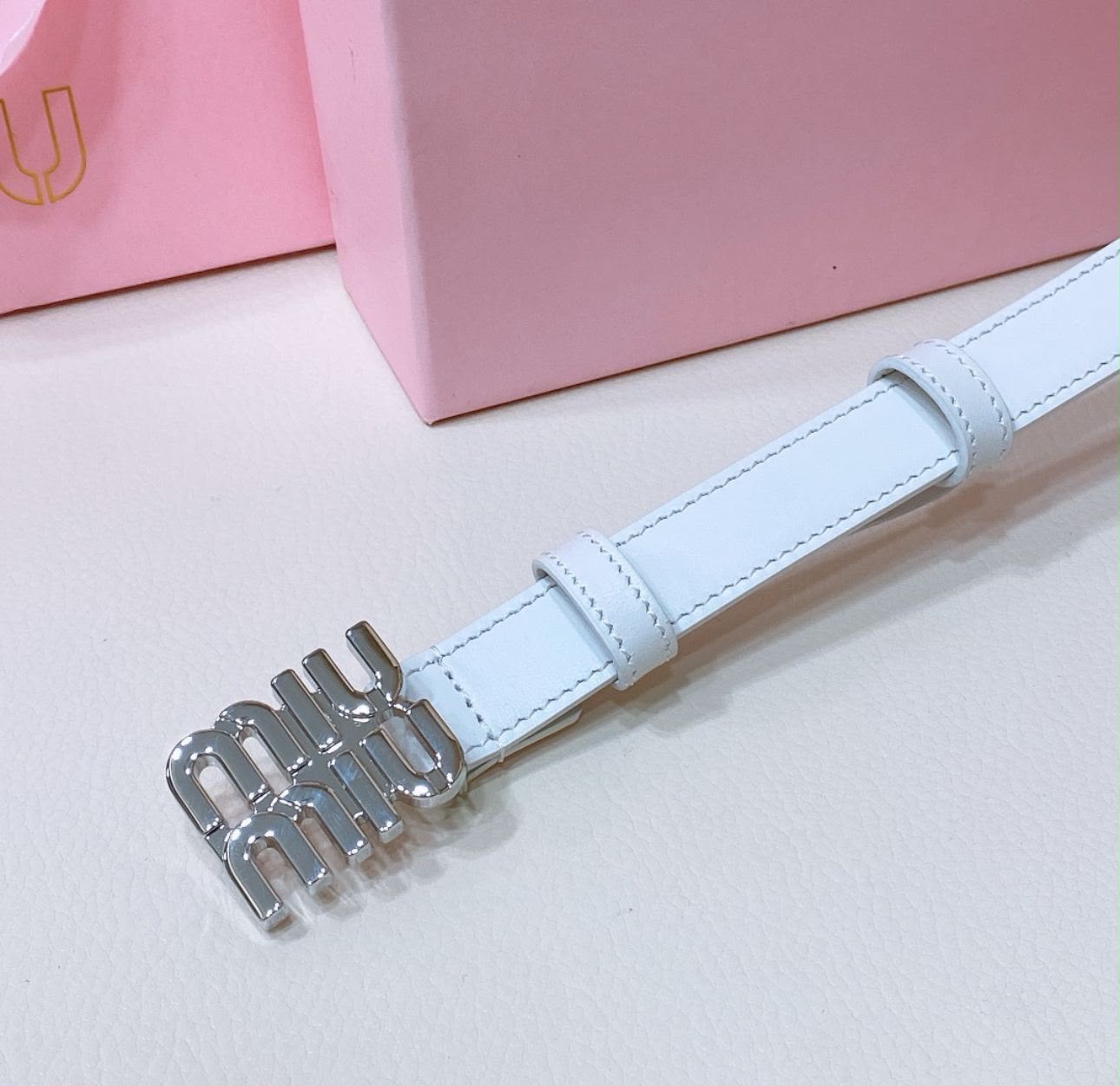 Miu Miu Leather Belt - Image 8