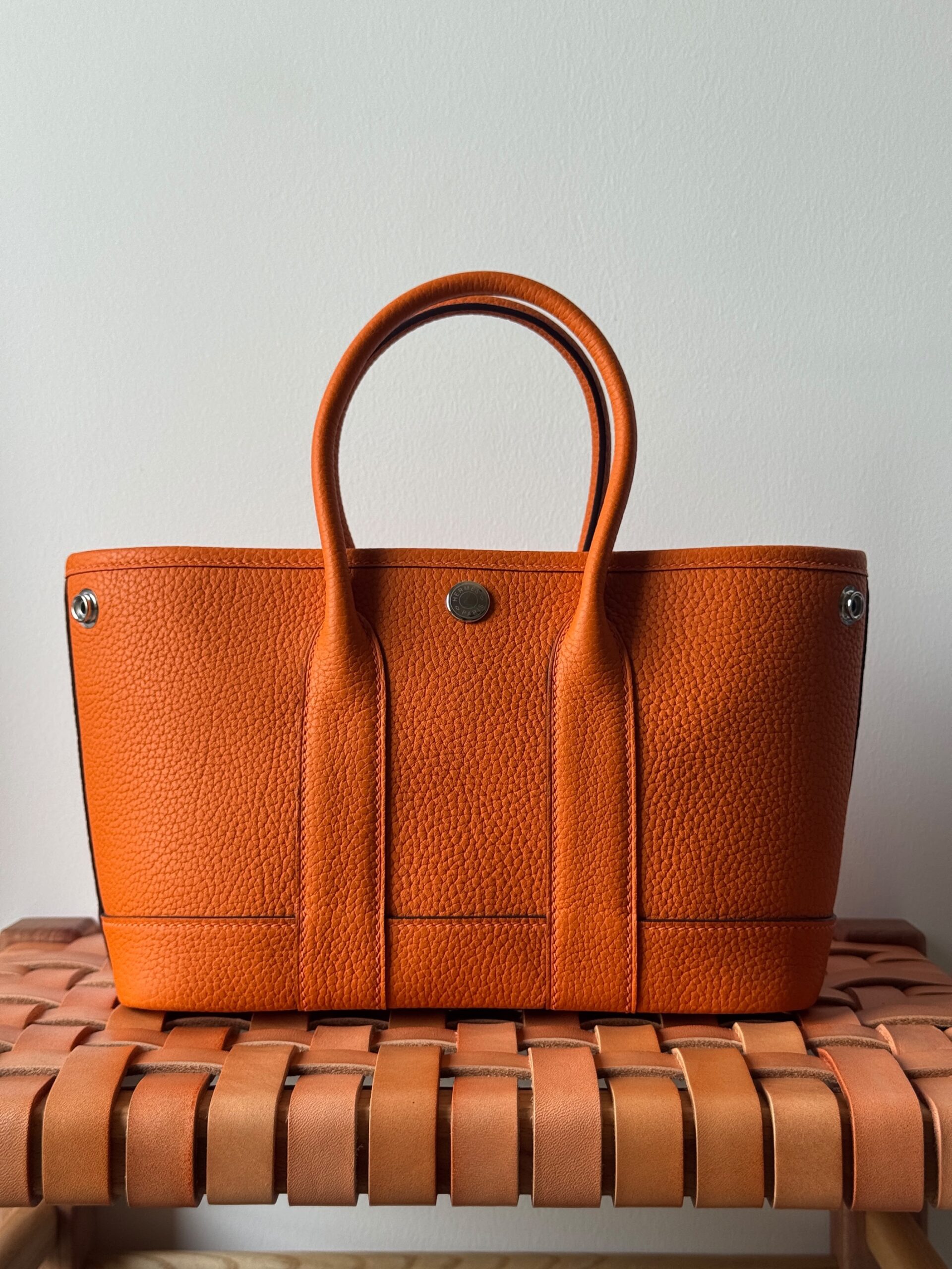 Hermès Garden Party 23 Cm Negonda Leather With Silver-Tone Hardware - Image 14
