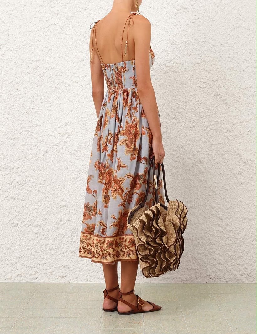 Zimmermann Aster Corset Midi Dress - Image 4