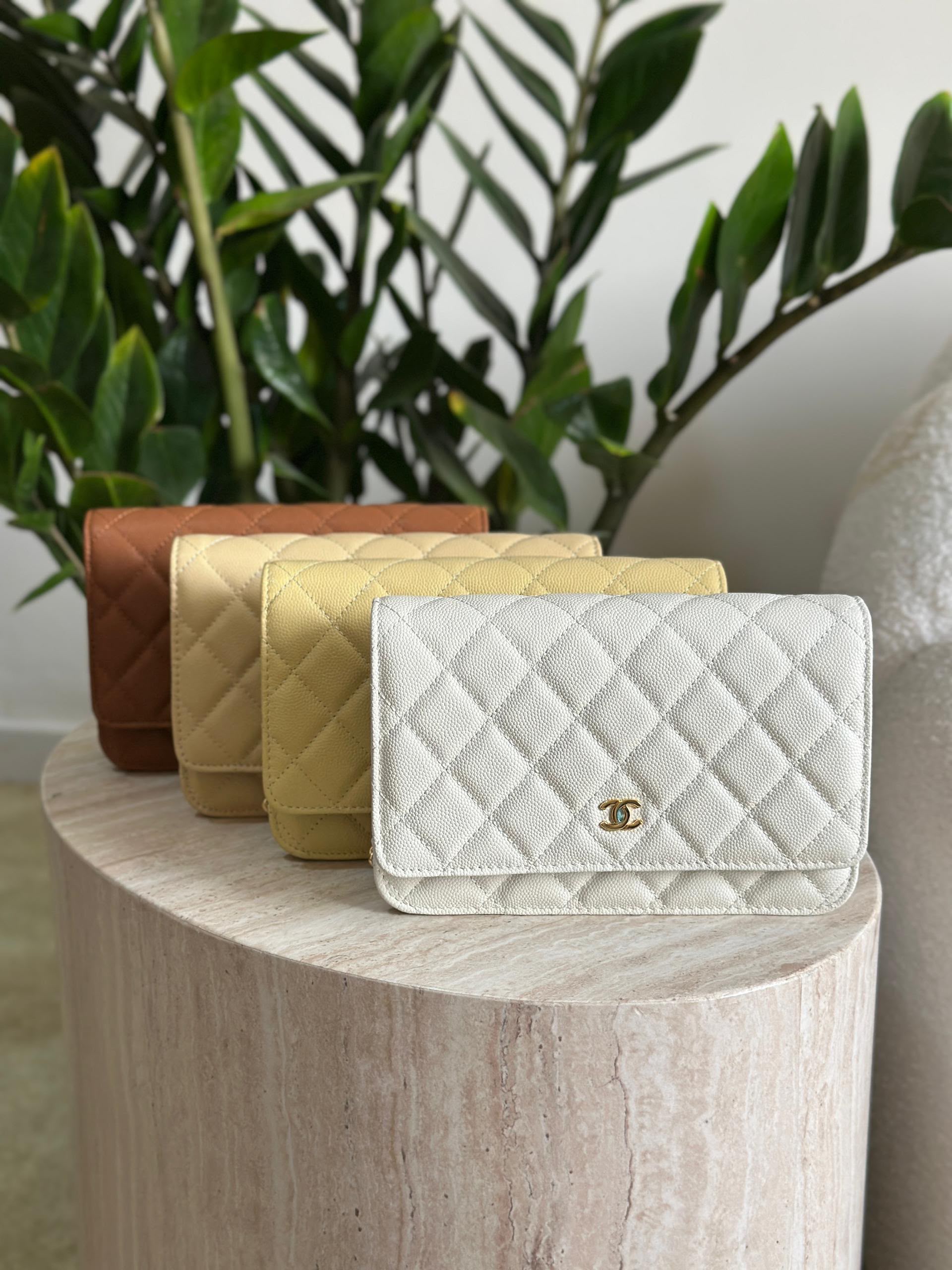 Chanel Iridescent Caviar Wallet on Chain WOC Bag - Image 5