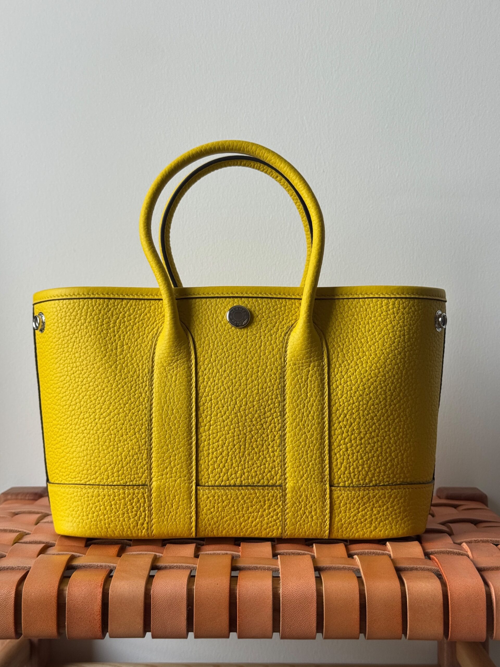 Hermès Garden Party 23 Cm Negonda Leather With Silver-Tone Hardware - Image 11