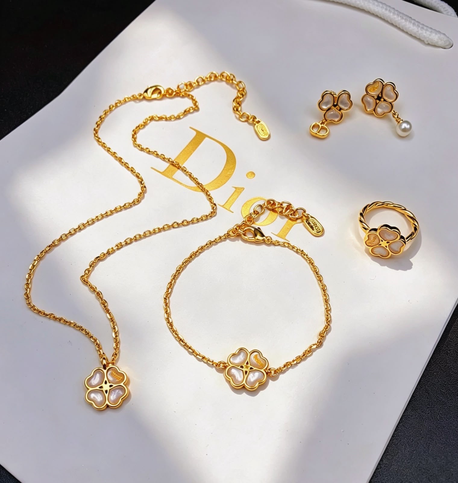 Dior Necklace Featuring A Clover-Shaped