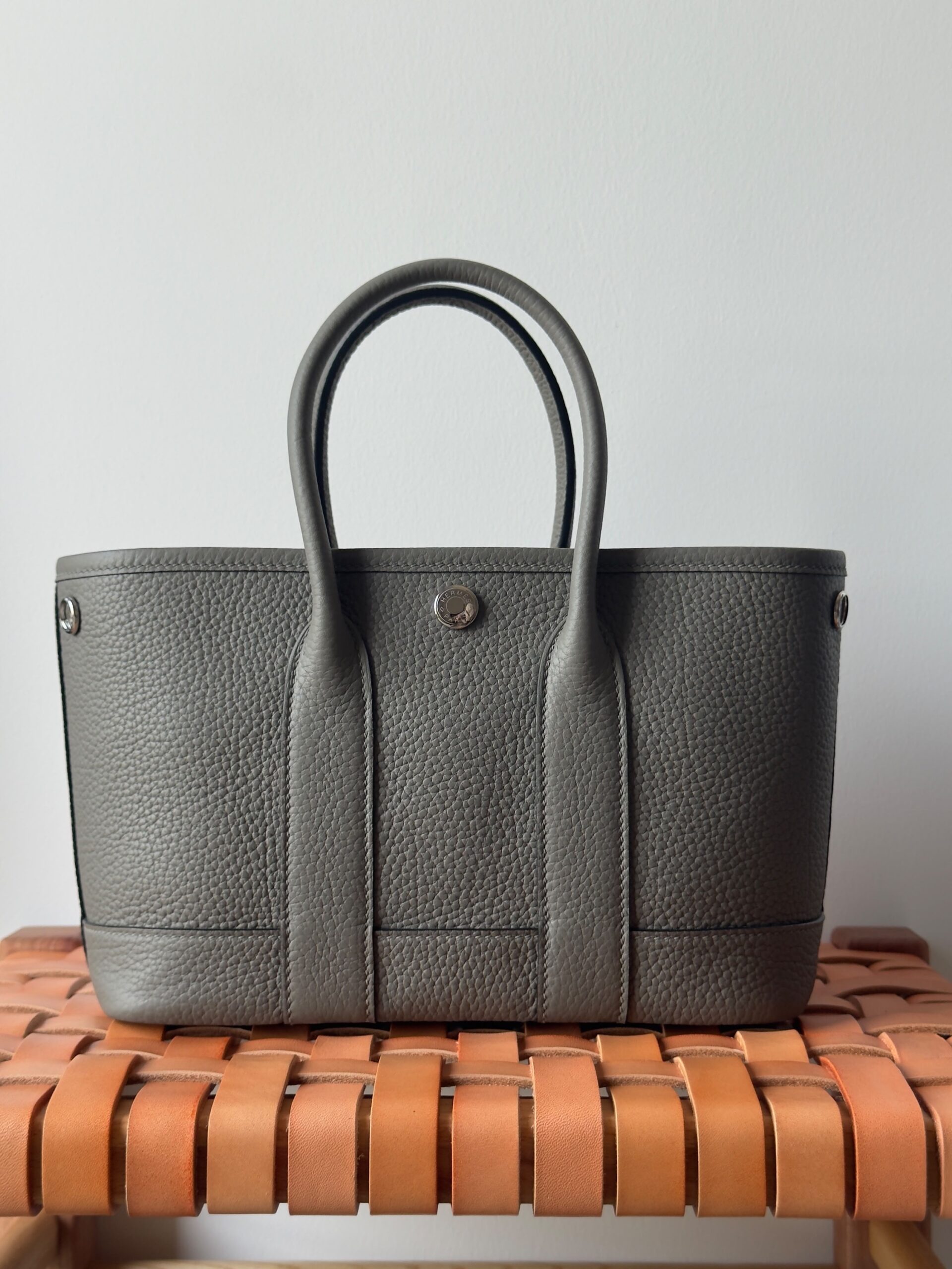 Hermès Garden Party 23 Cm Negonda Leather With Silver-Tone Hardware - Image 4