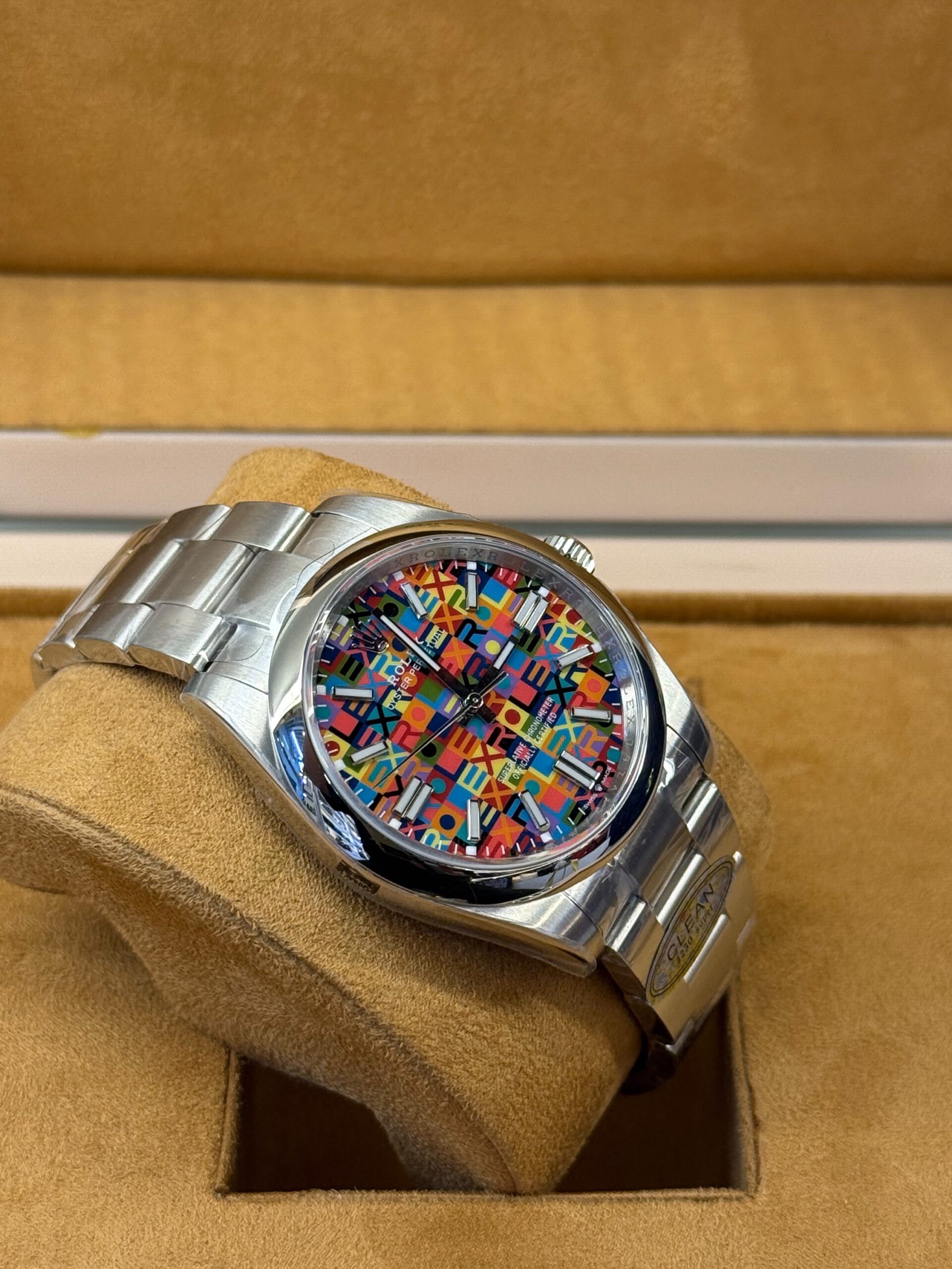 Rolex Oyster Perpetual 41 Features A Vibrant Multicolored - Image 4
