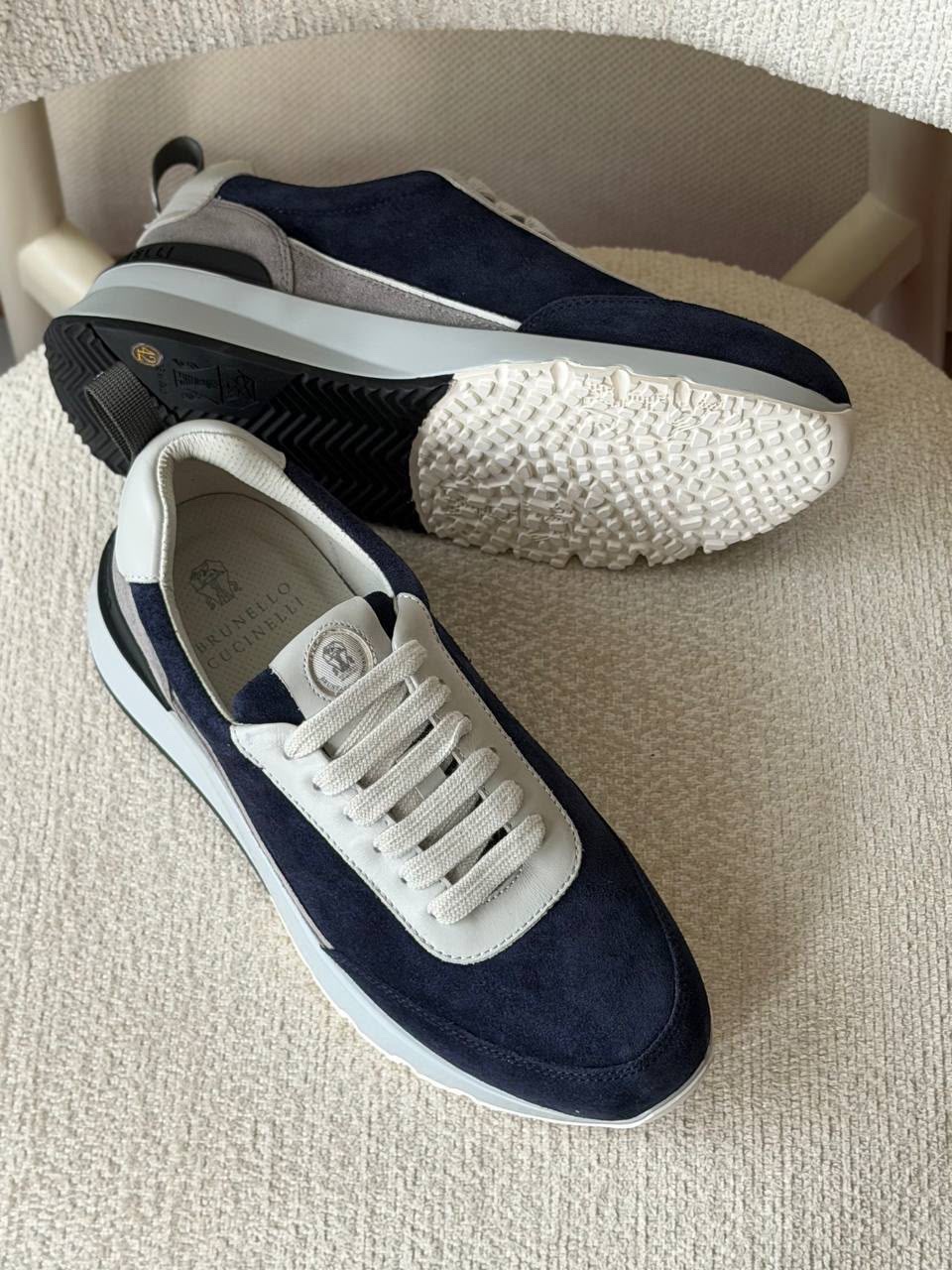 Brunello Cucinelli Suede Runner Sneakers - Image 2