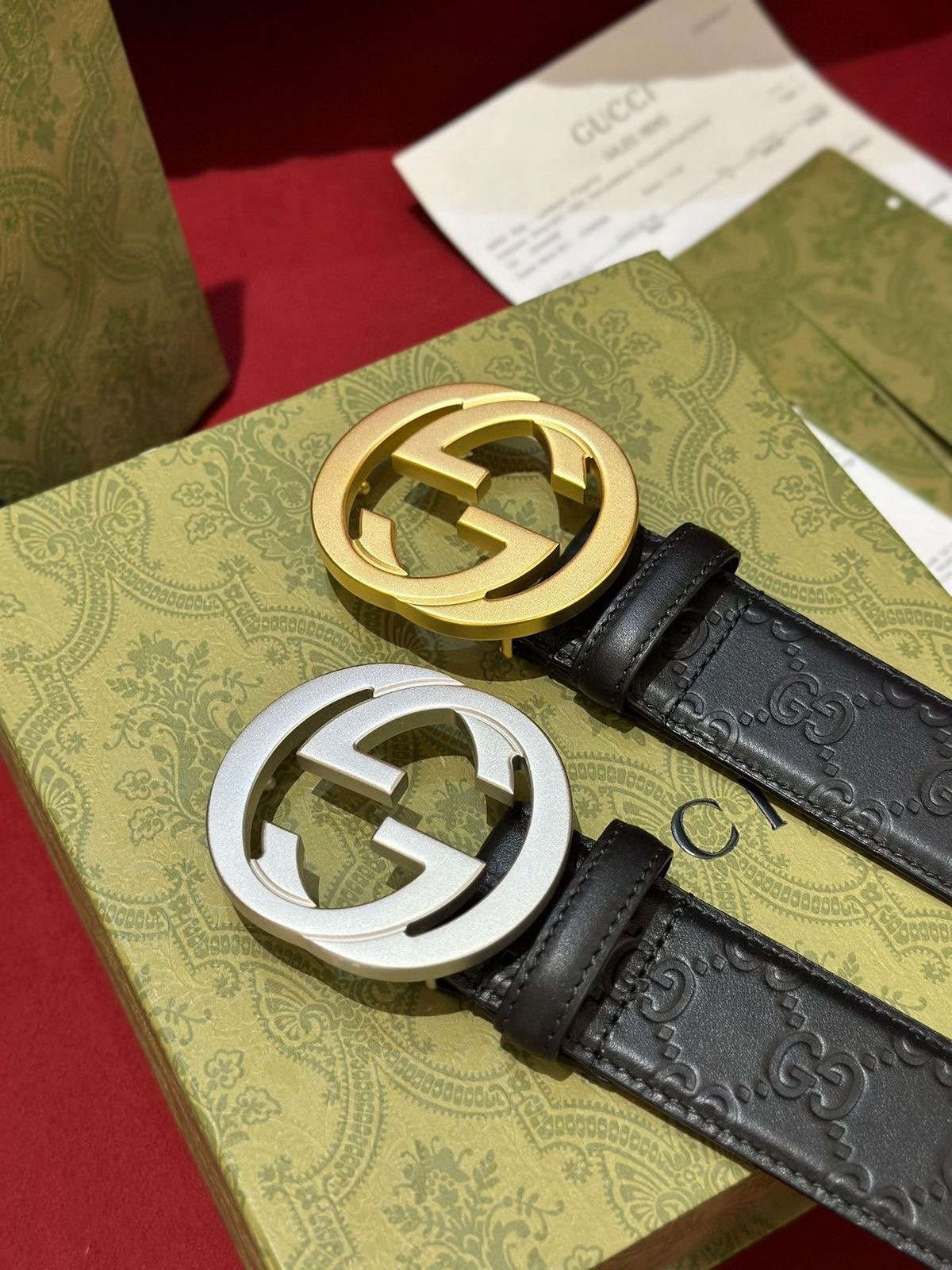 Gucci Men's Signature Leather Belt - Image 11