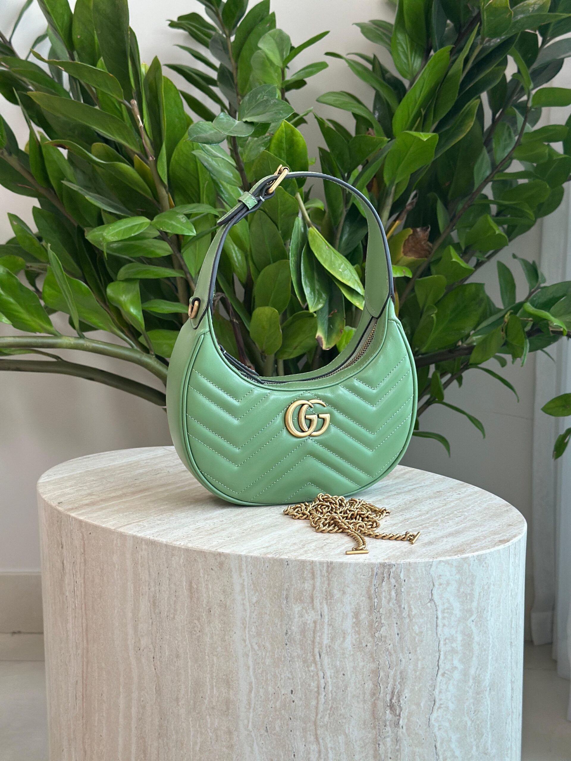 Gucci GG Marmont Half Moon Bag - Image 2