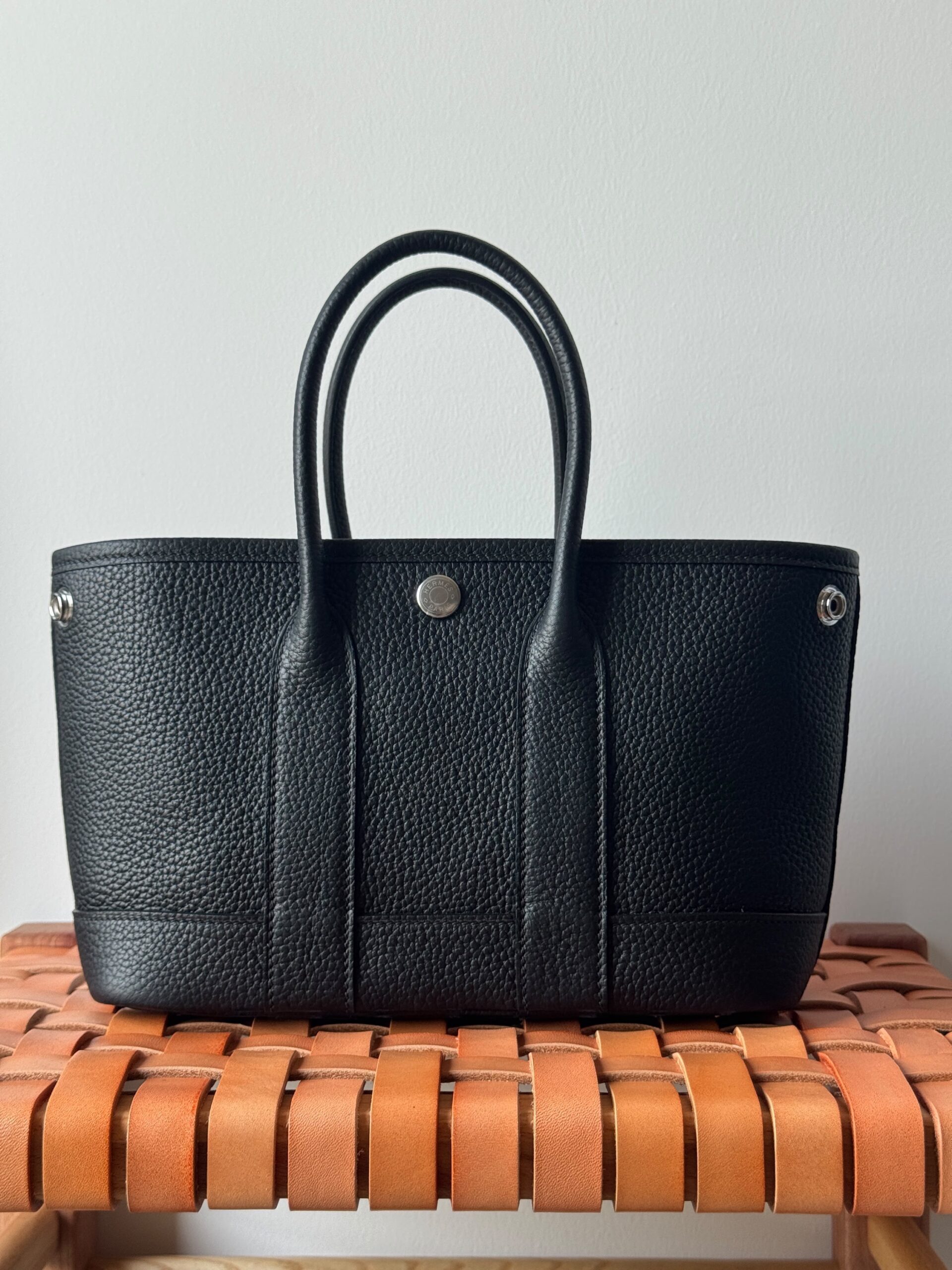 Hermès Garden Party 23 Cm Negonda Leather With Silver-Tone Hardware - Image 7