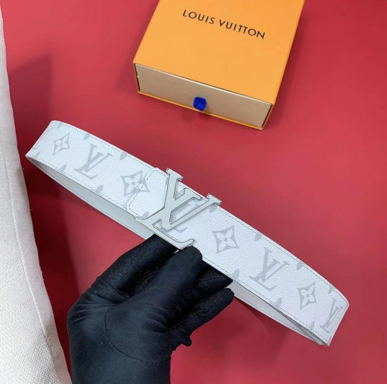 Louis Vuitton White Monogram Canvas Belt - Image 2