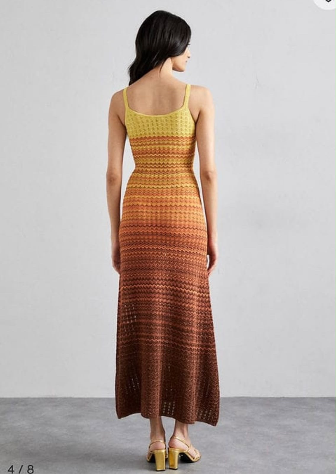 Daphné Contrast-Color knitted Midi Dress - Image 5