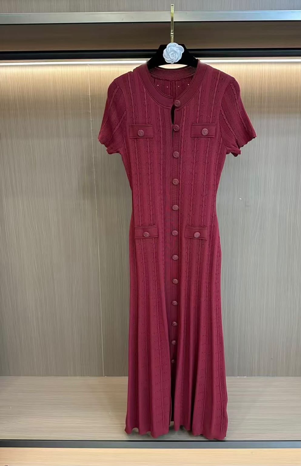 Sandro Milla Knit Maxi Dress - Image 3