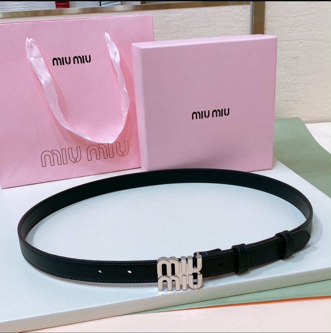 Miu Miu Leather Belt - Image 6