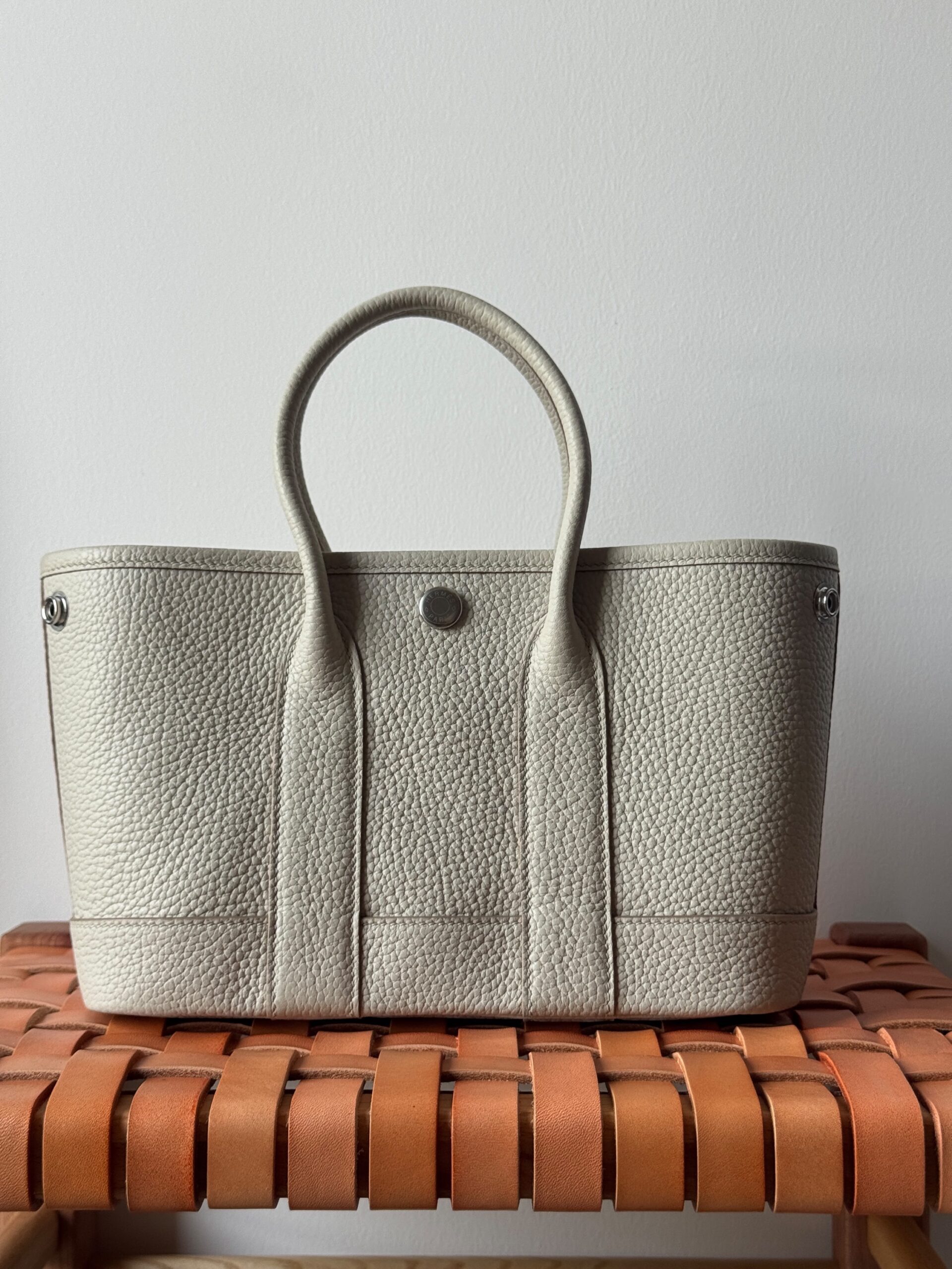 Hermès Garden Party 23 Cm Negonda Leather With Silver-Tone Hardware - Image 8