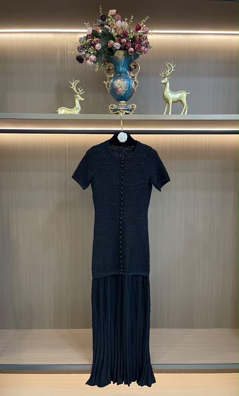 Sandro Milla Knit Maxi Dress - Image 4