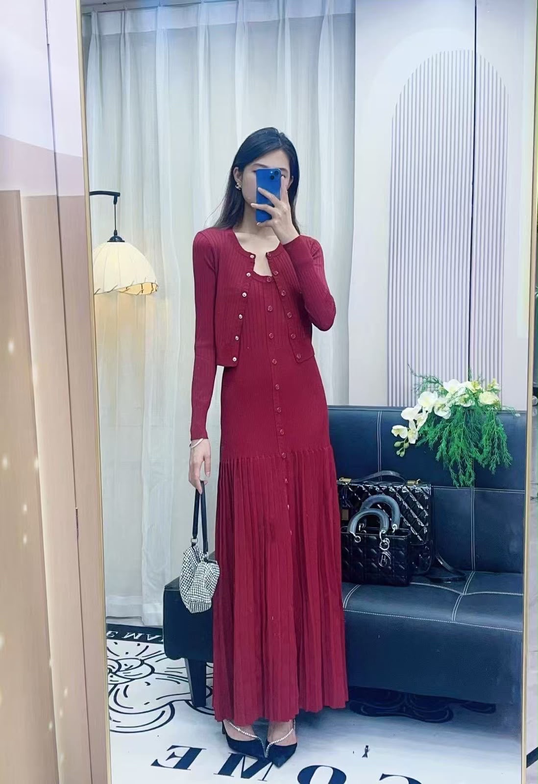 Button-Down Midi Dress - Image 7