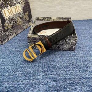 Dior Reversible Belts Feature Signature CD