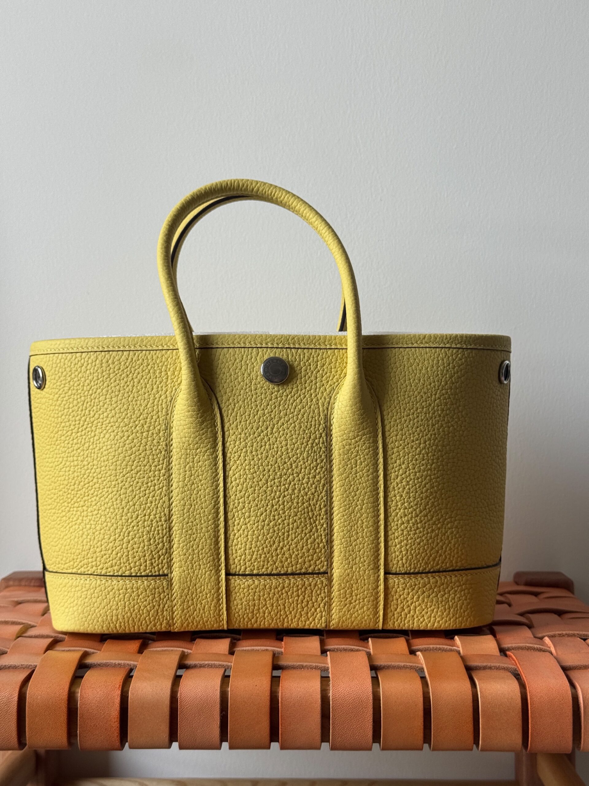 Hermès Garden Party 23 Cm Negonda Leather With Silver-Tone Hardware - Image 10