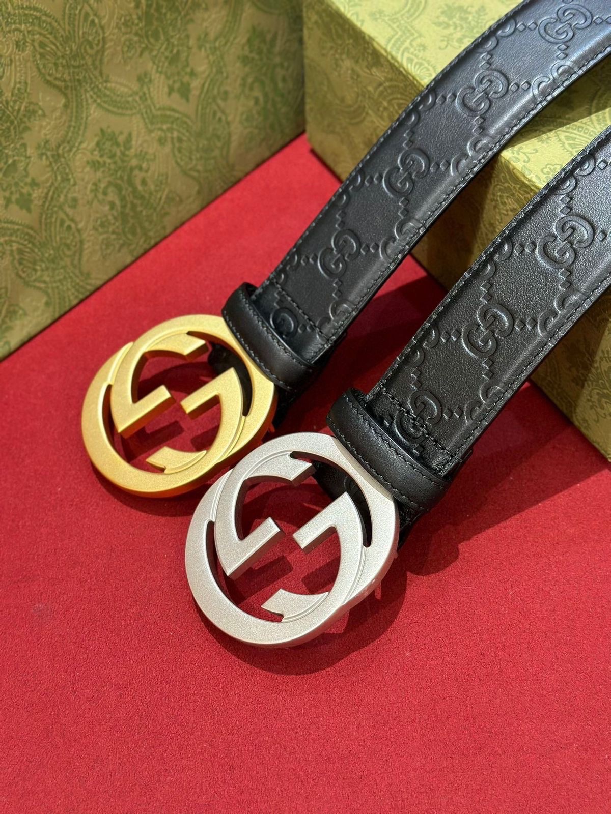 Gucci Men's Signature Leather Belt - Image 9