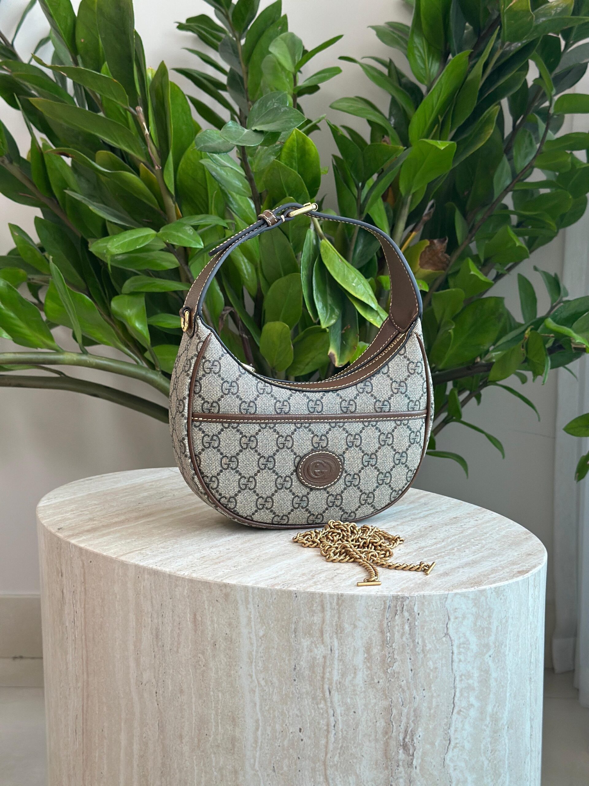 Gucci GG Marmont Half Moon Bag - Image 4