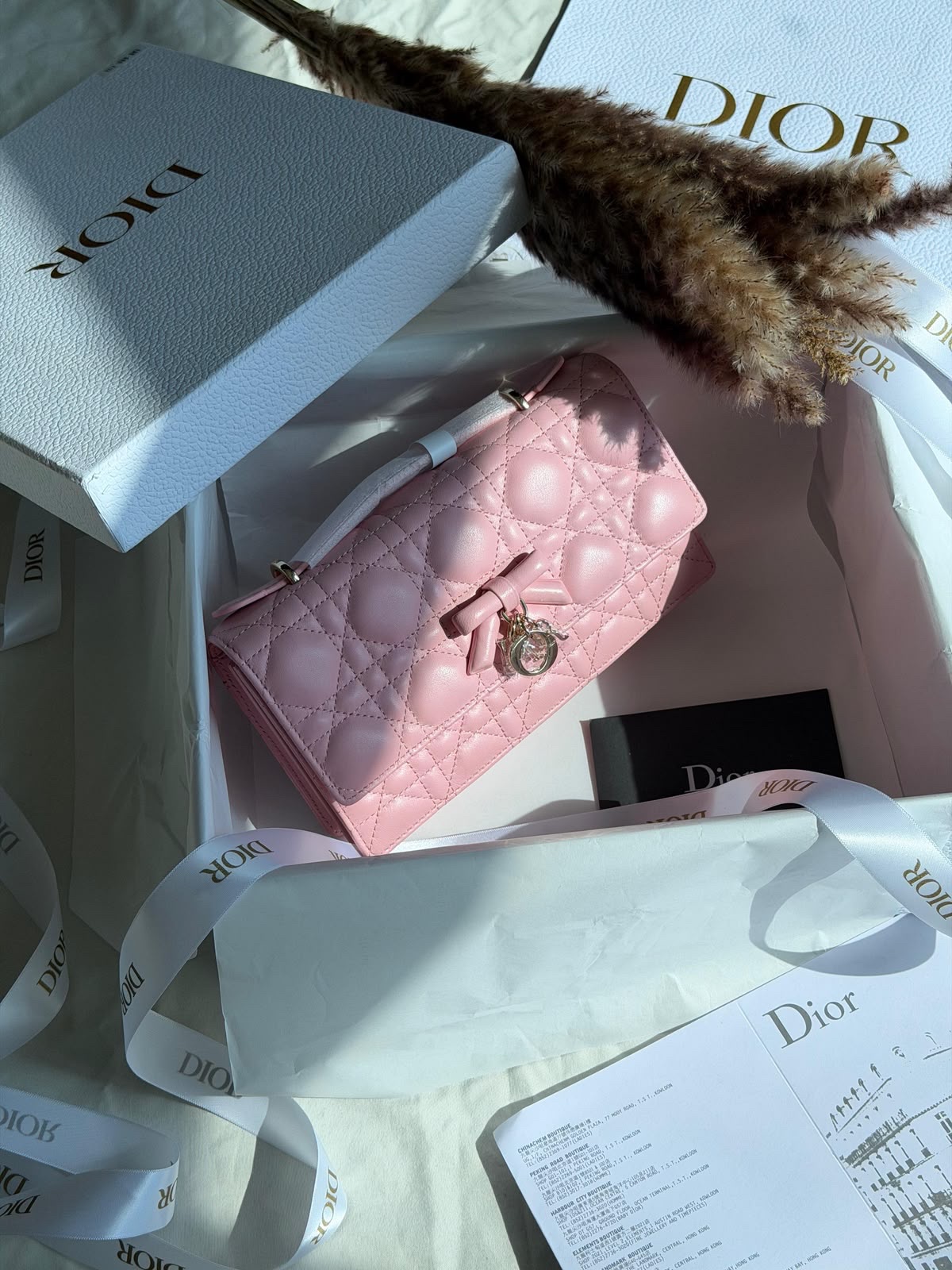 Dior Lady Dior Handbag Cannage Stitching - Image 10