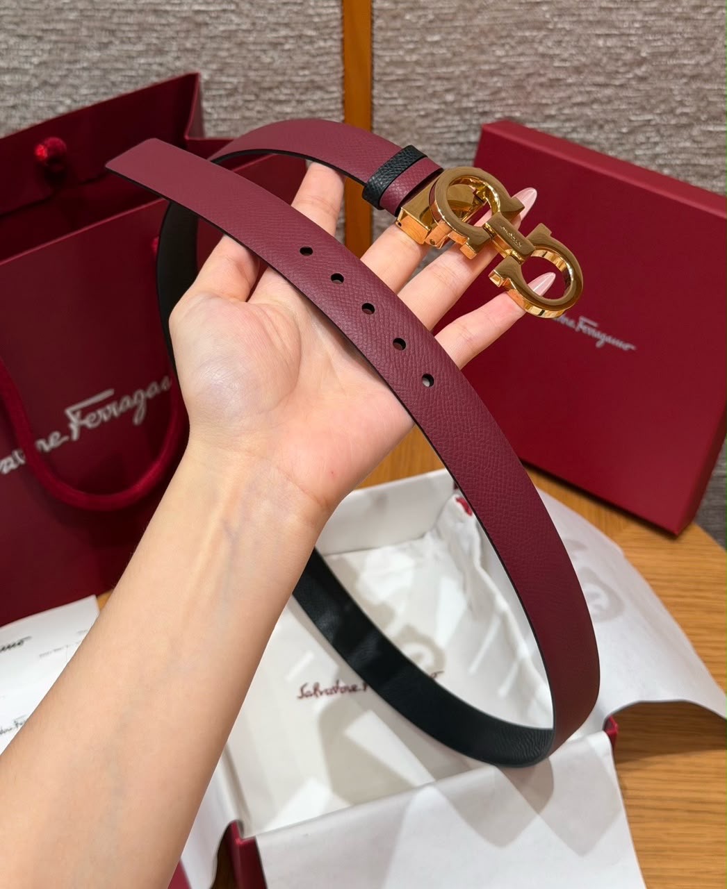 Salvatore Ferragamo Belt Features A Reversible - Image 7