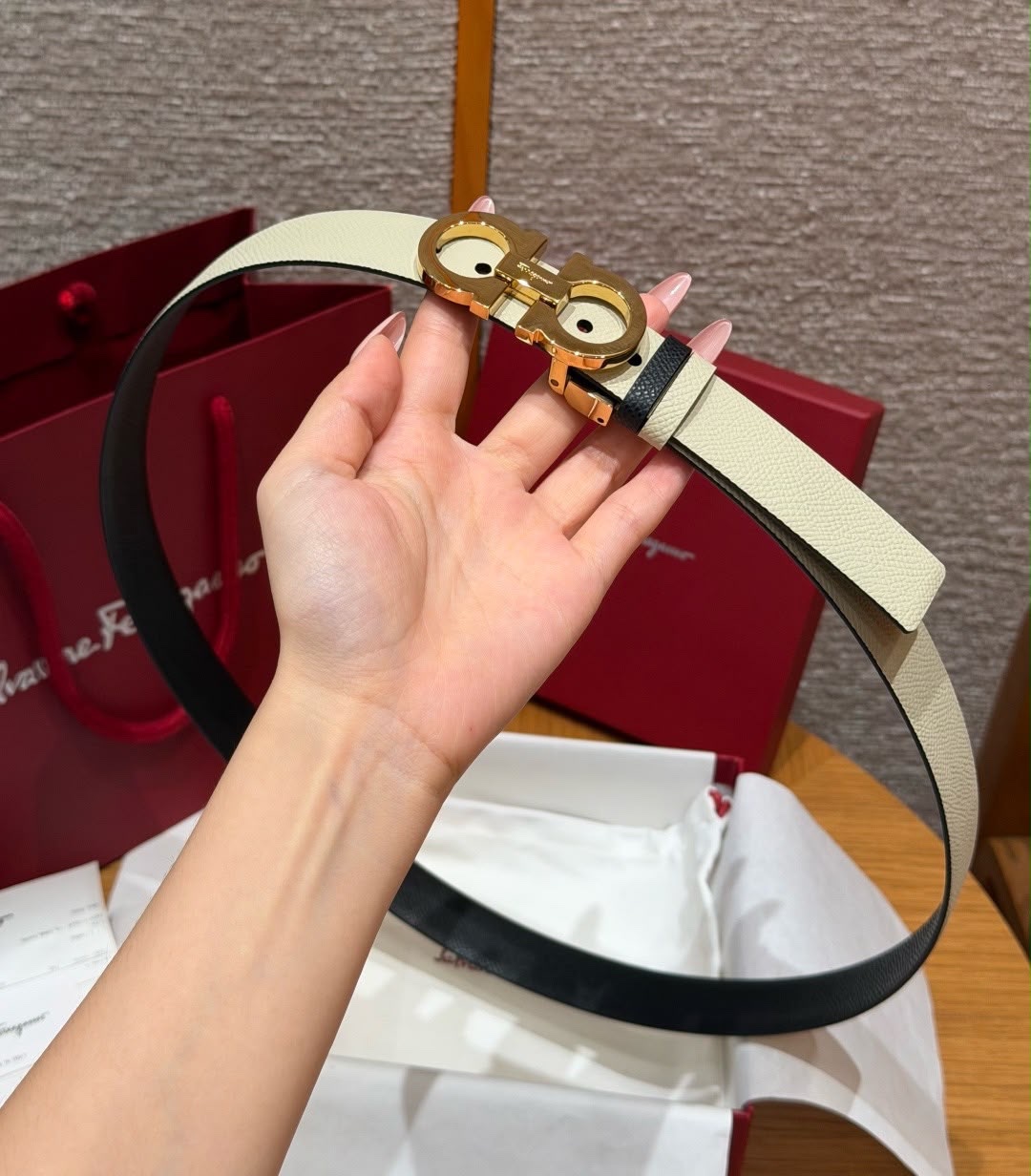 Salvatore Ferragamo Belt Features A Reversible - Image 8