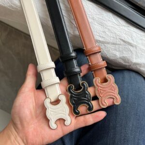 Céline Triomphe Belts Feature A Signature Gold