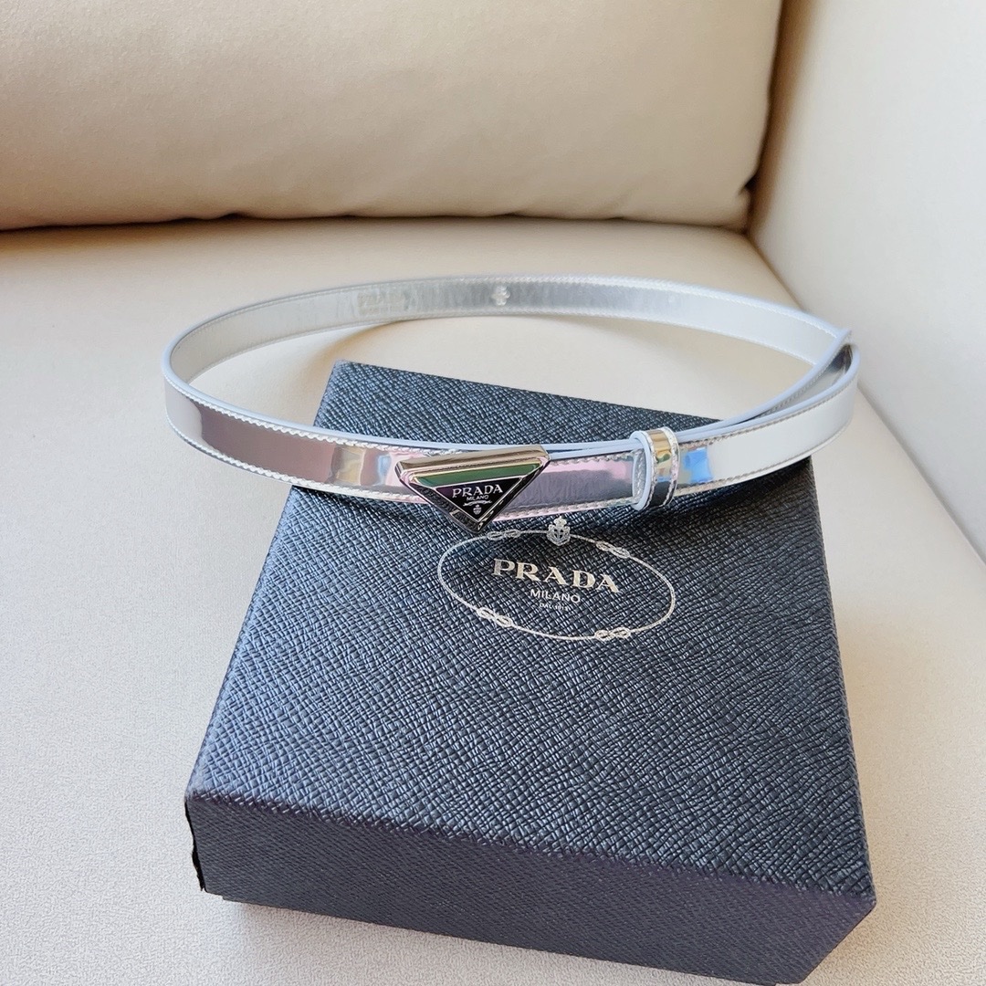 Prada Belts Are Adorned With The Iconic Enameled-Metal Triangle Logo - Image 8